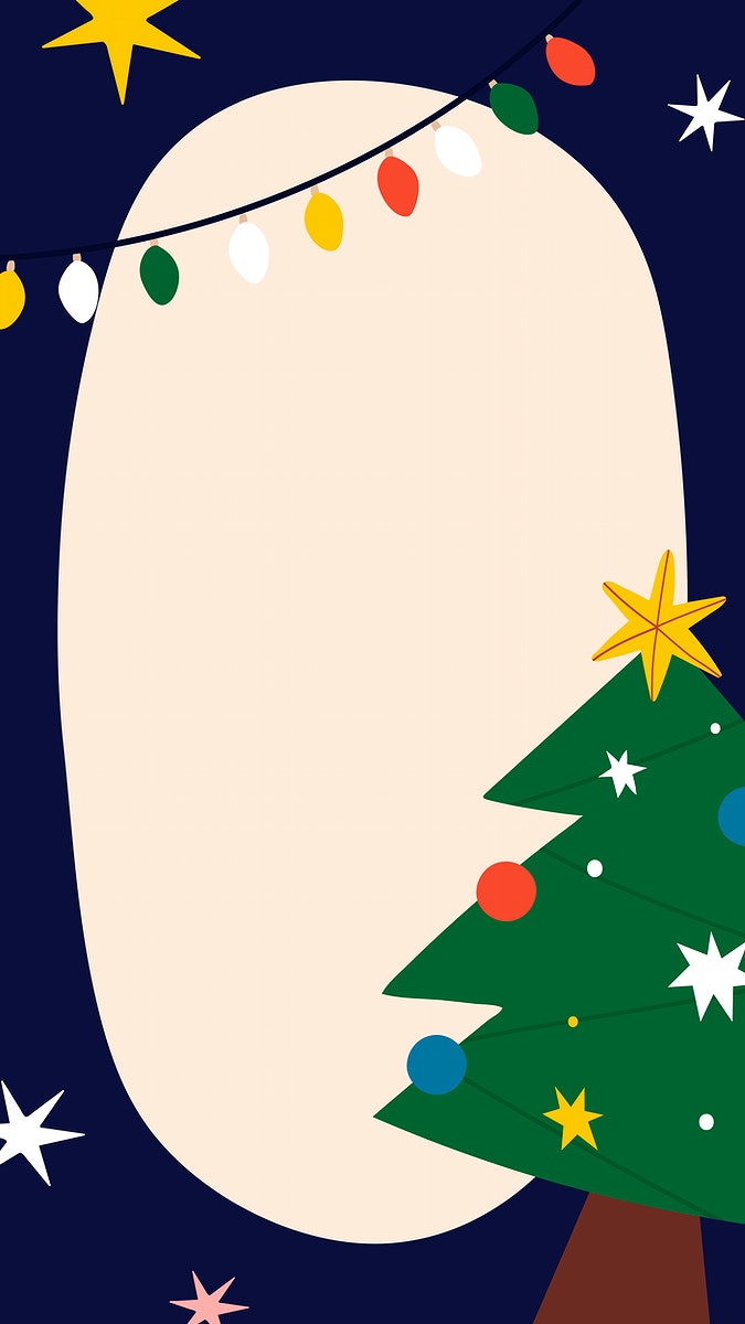 Festive oval Christmas frame mobile