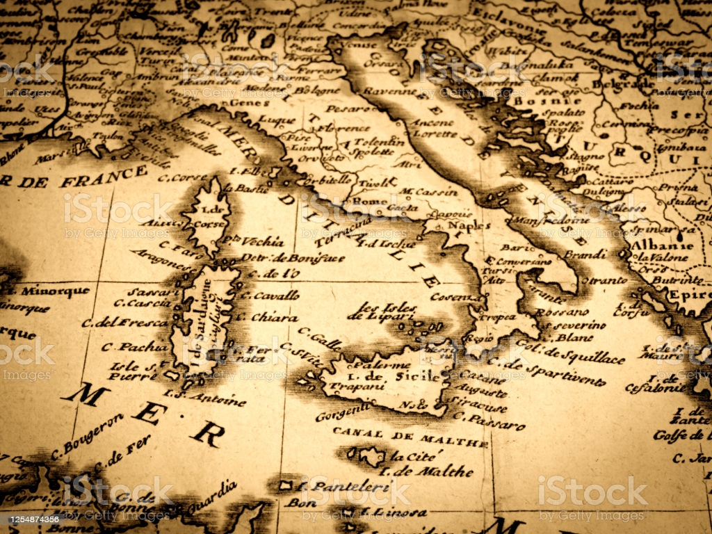 Antique World Map Italy Stock Illustration Image Now