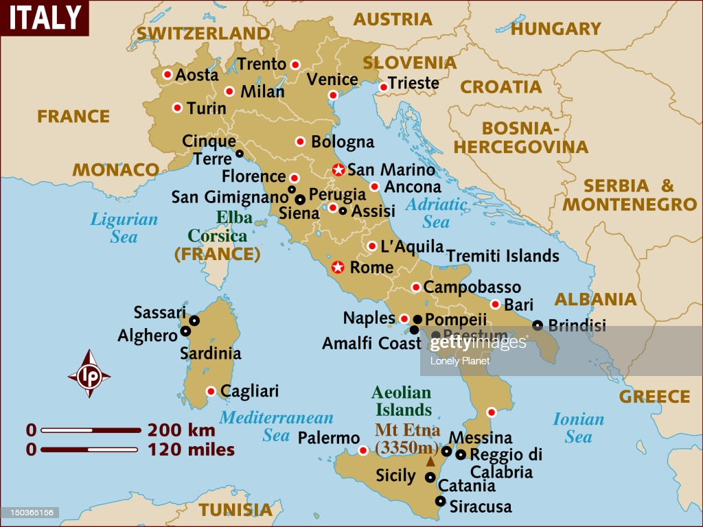 Map Of Italy High Res Vector Graphic
