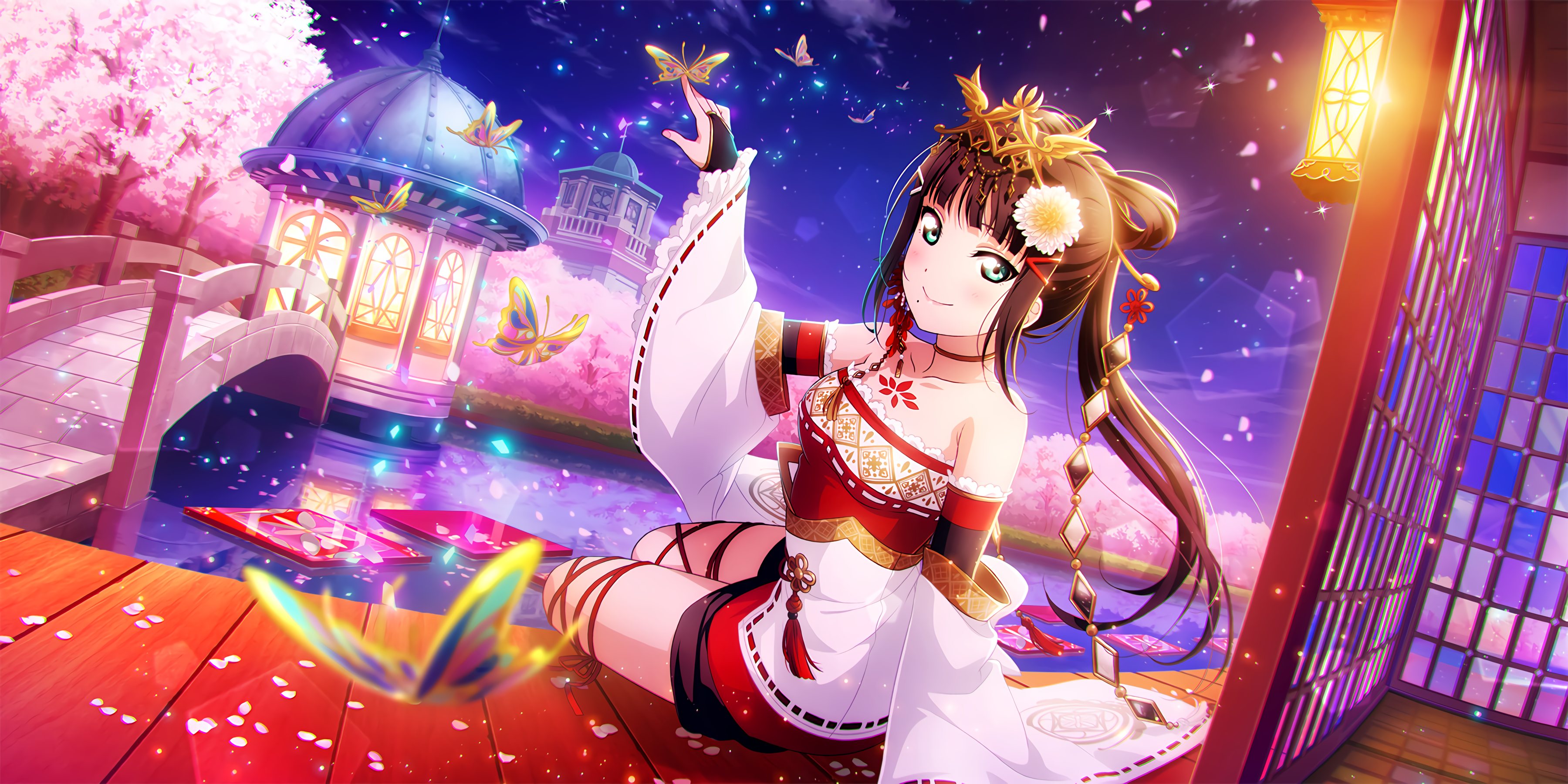 Wallpaper, Love Live, Love Live Series, Love Live Sunshine, Kurosawa Dia 3600x1800