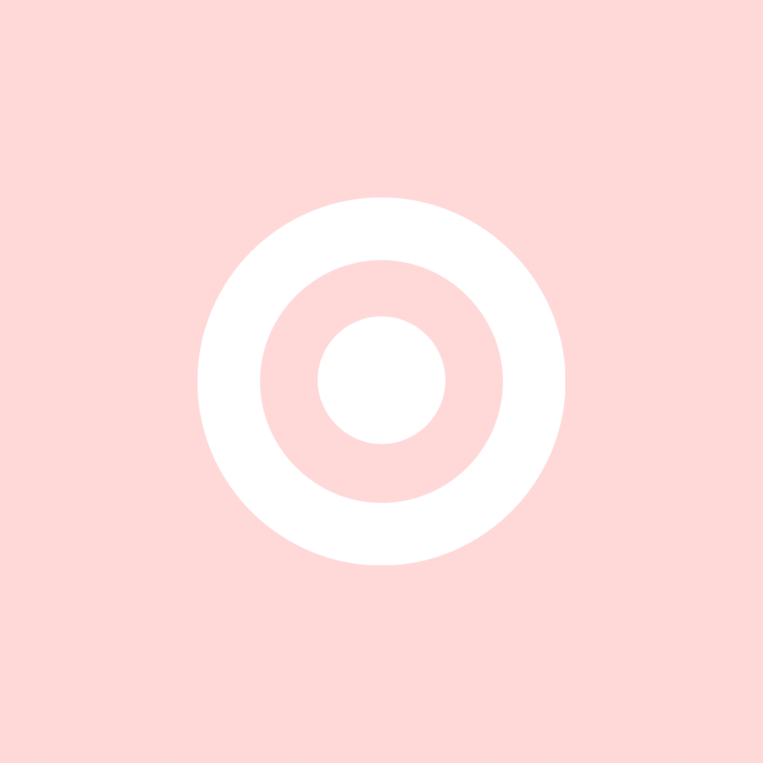 Target. Pastel pink wallpaper, iPhone icon, Widget icon