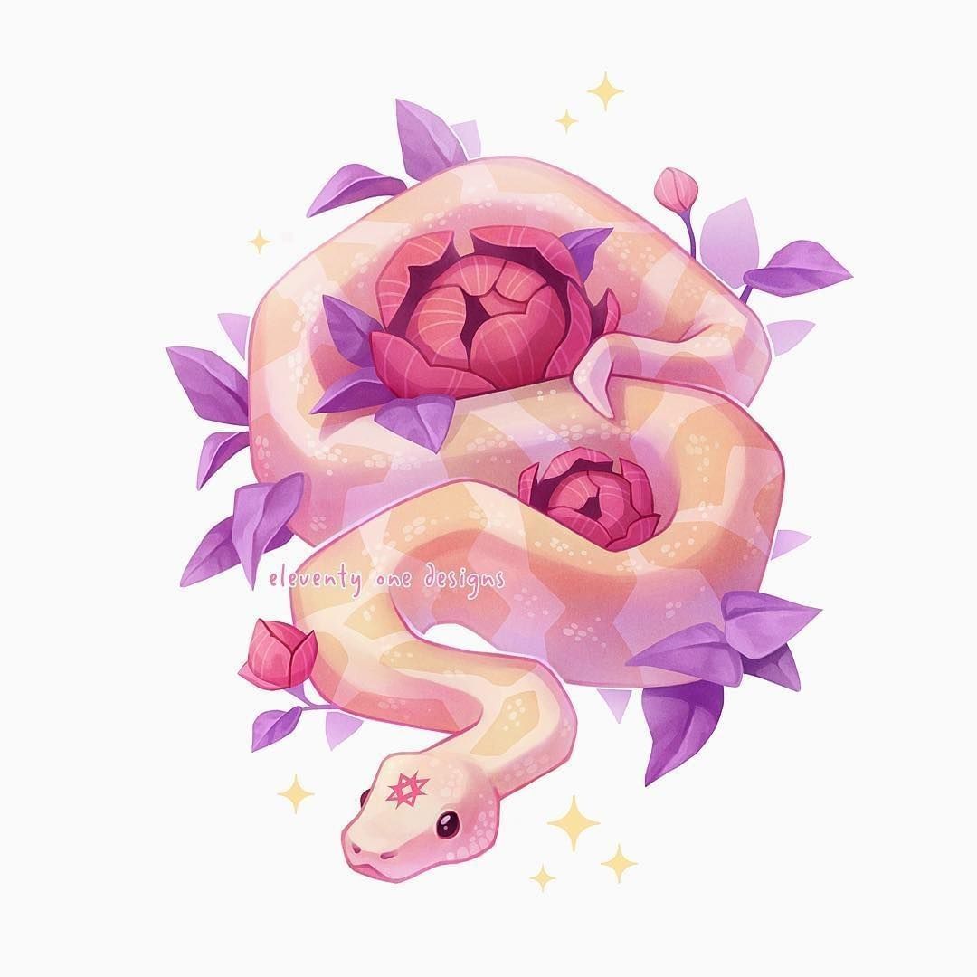 Creative Live Streaming on Instagram: “This adorable Snake artwork was done