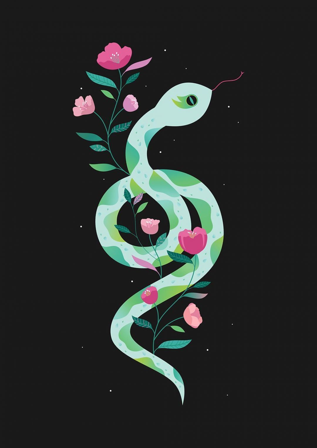 Kawaii Snake Wallpaper, HD Kawaii Snake Background on WallpaperBat