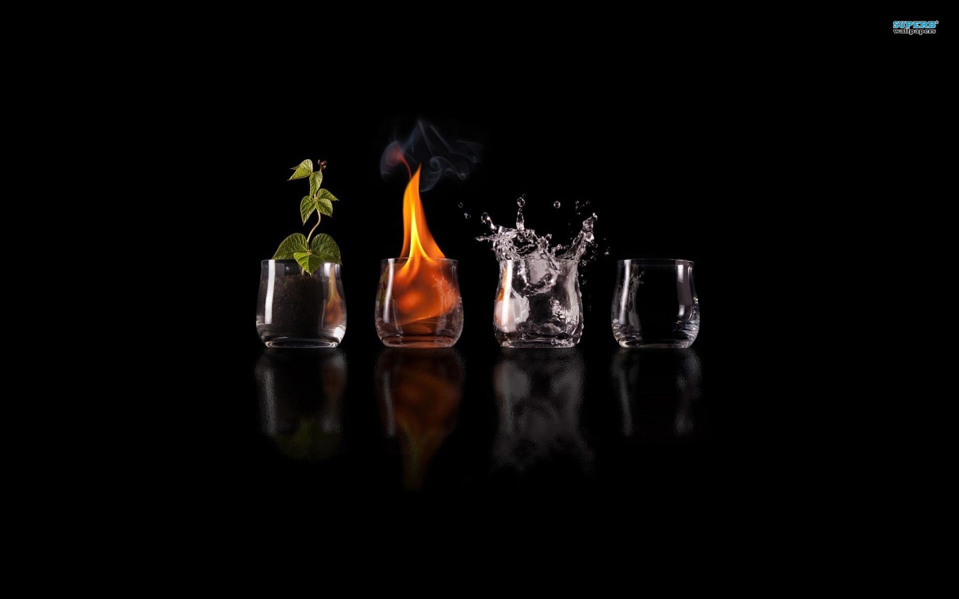 Earth, fire, water, air. Earth air fire water, Earth elements, Black wallpaper
