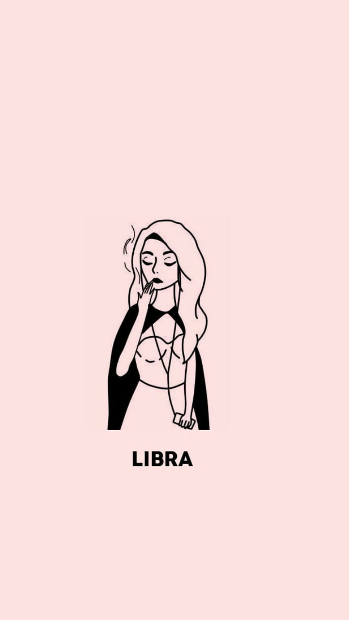 pink, libra and wallpaper