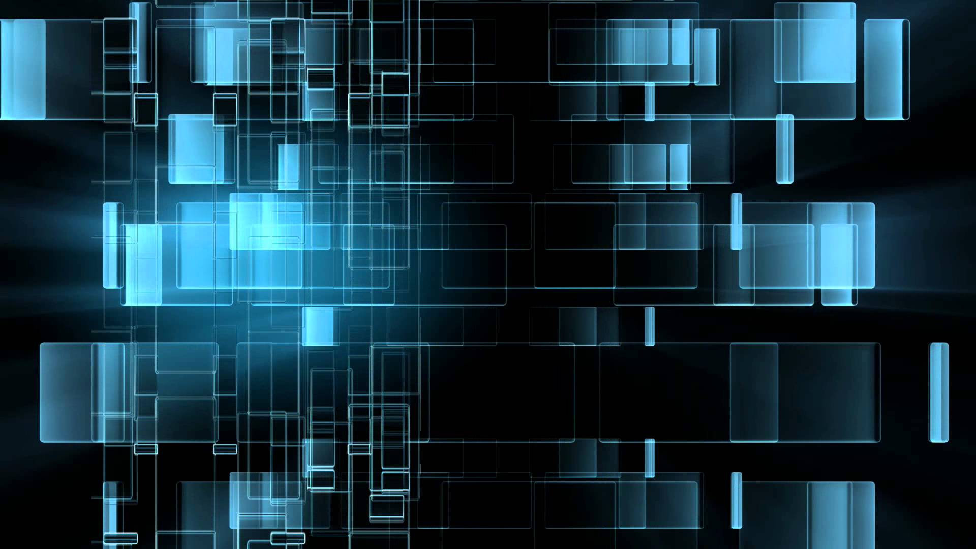 Blue 3D Blocks HD background loop