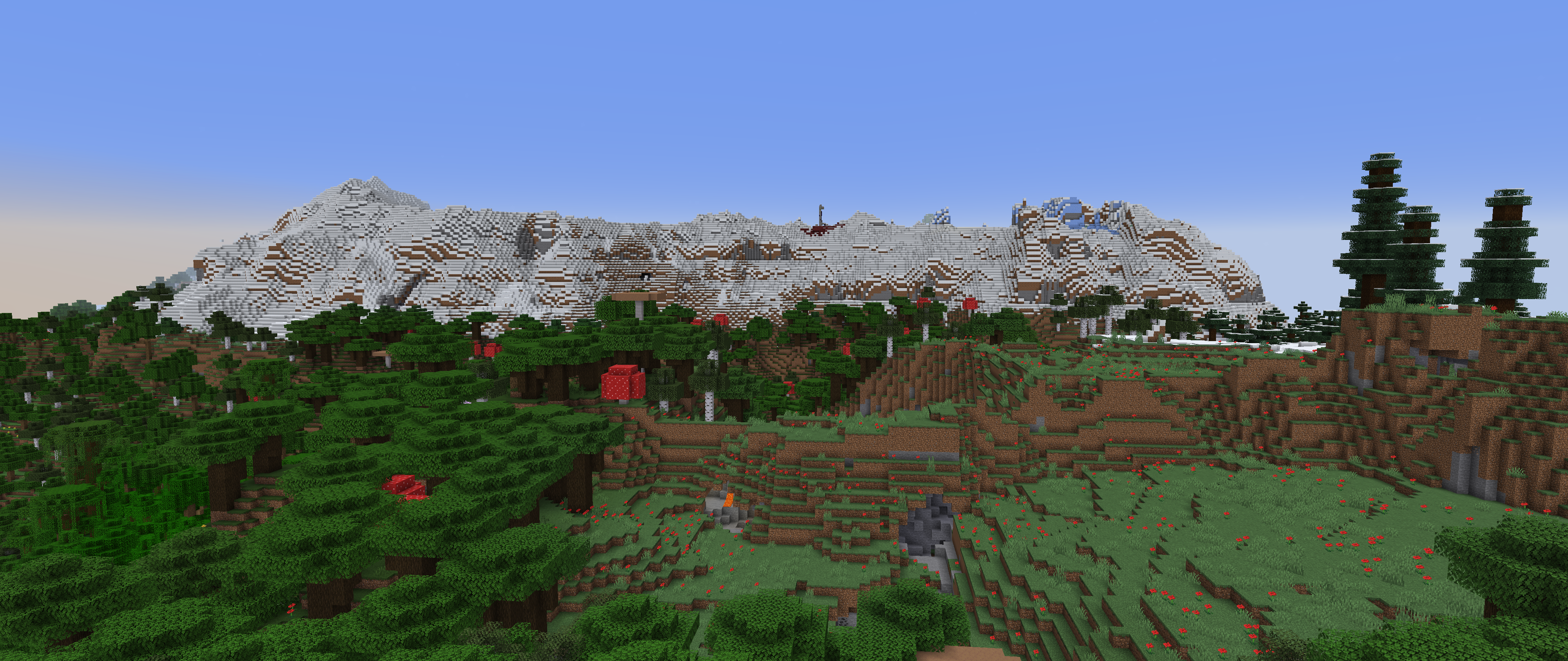 Minecraft Mountains (1.18 experimantal snapshot) [3840x2160]