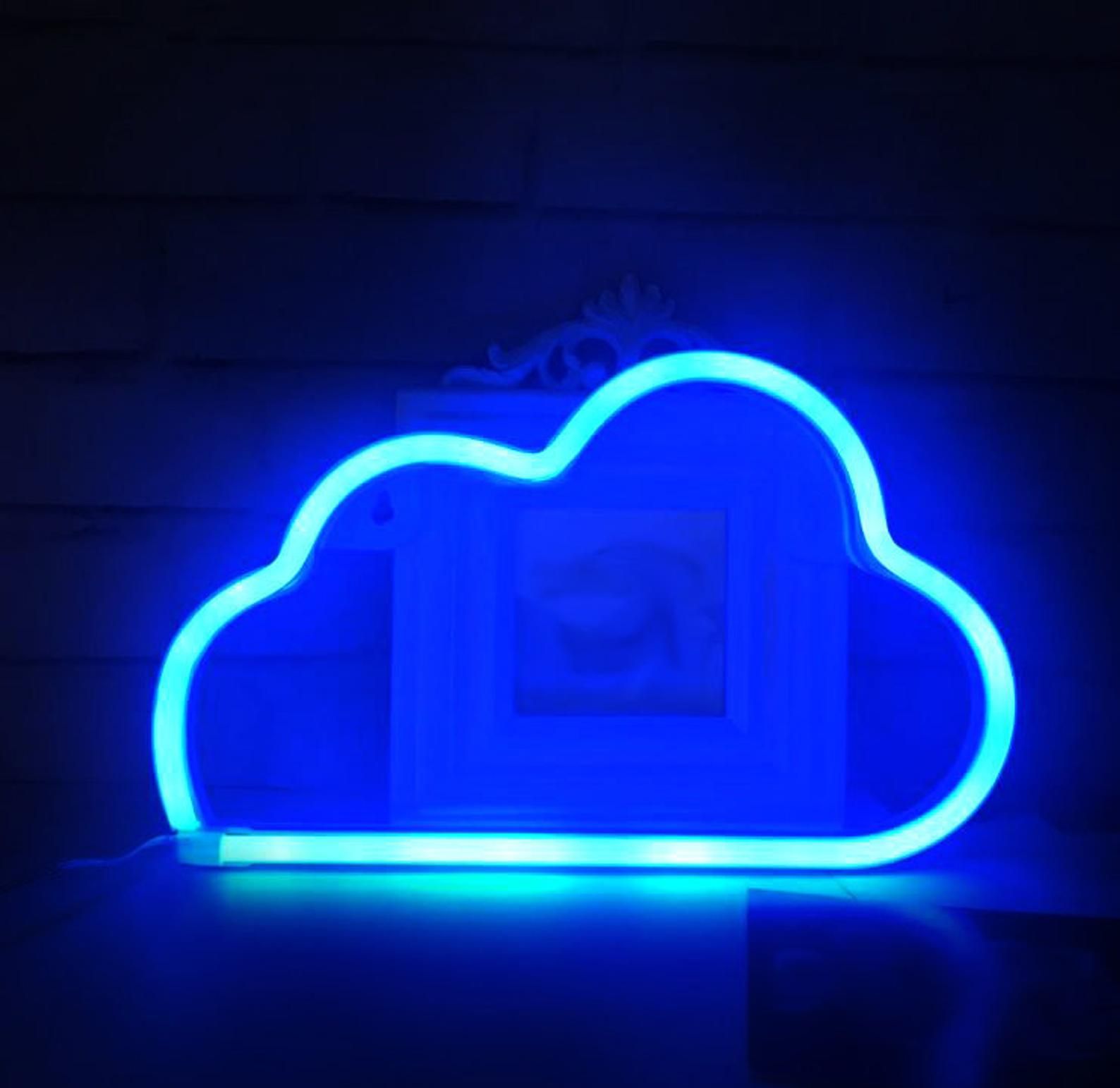 Led Neon Sign Blue Cloud Neon Led Sign Blue Cloud Neon. Etsy. Blue neon lights, Neon light wallpaper, Wallpaper iphone neon