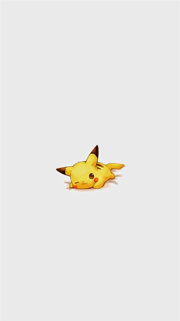 Cute Pikachu Pokemon Character iPhone 8 Wallpaper Free Download