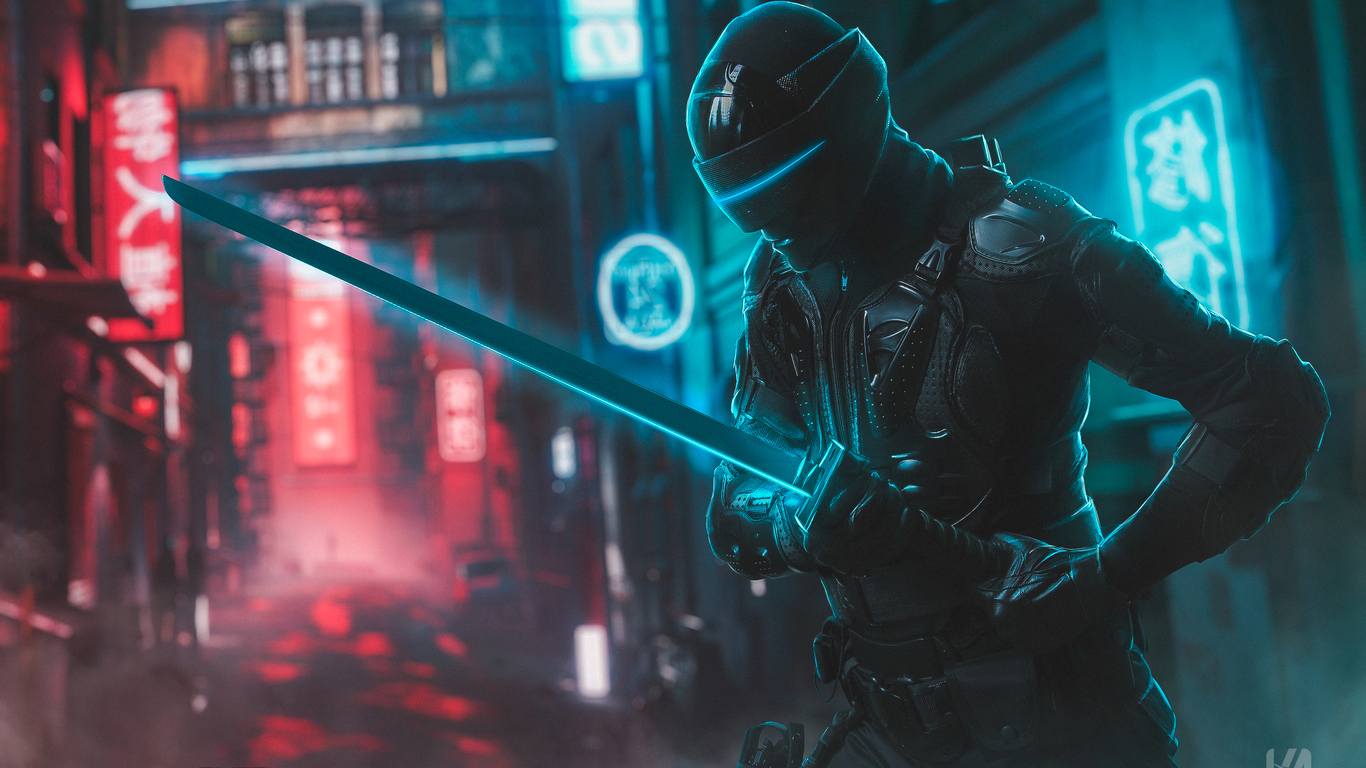 Blue Ninja Wallpaper Hd