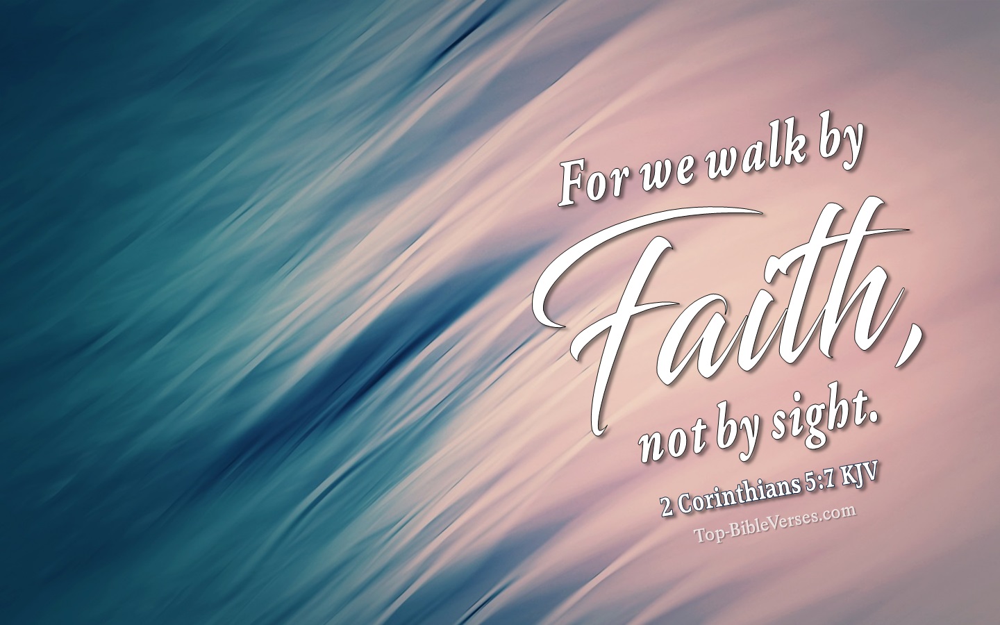 Corinthians 5:7 Christian Bible Verse Desktop Wallpaper