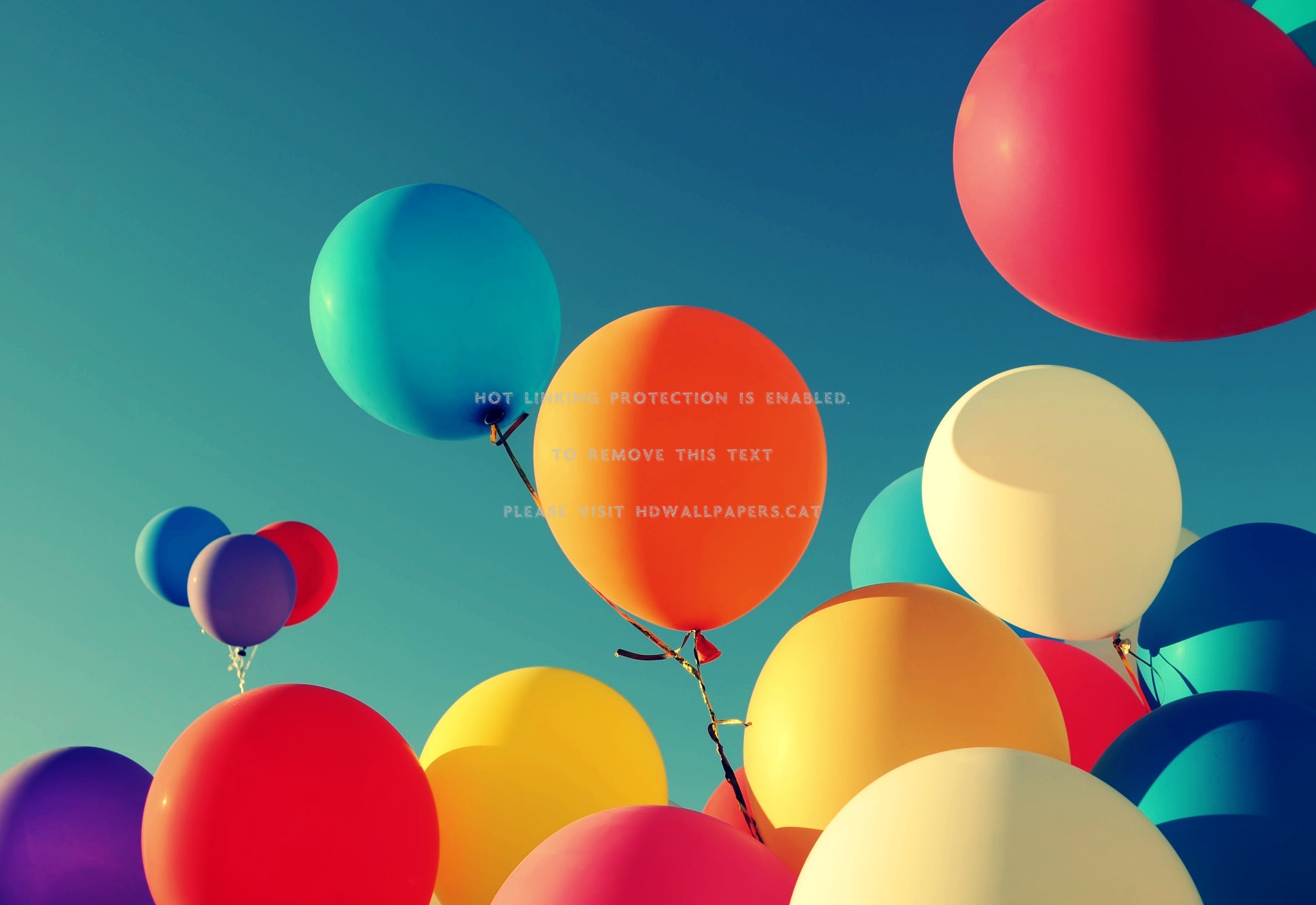 For A Happy Mood Happiness Orange Air Sky Balloons HD HD Wallpaper