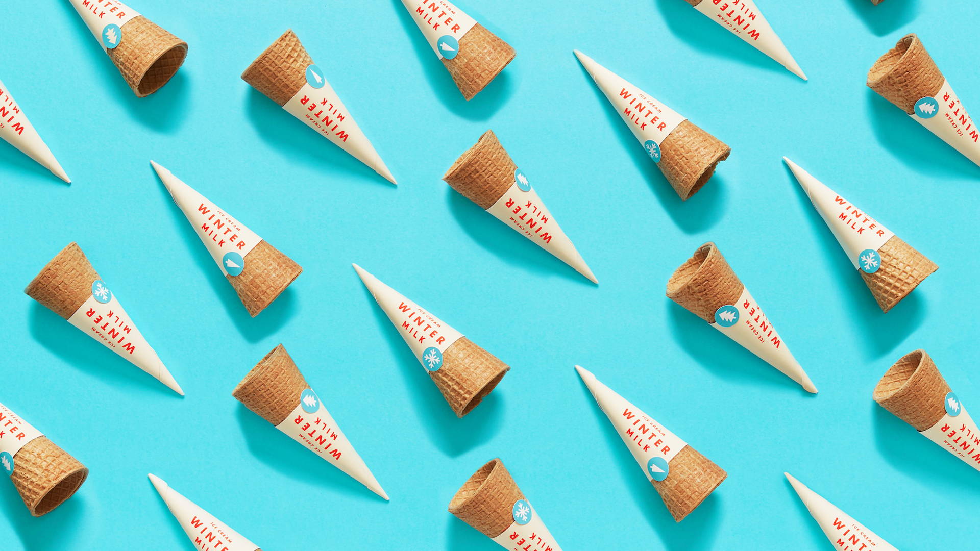 Behind The Dynamic 60s Inspired Design For Winter Milk Ice Cream. Dieline, Branding & Packaging Inspiration