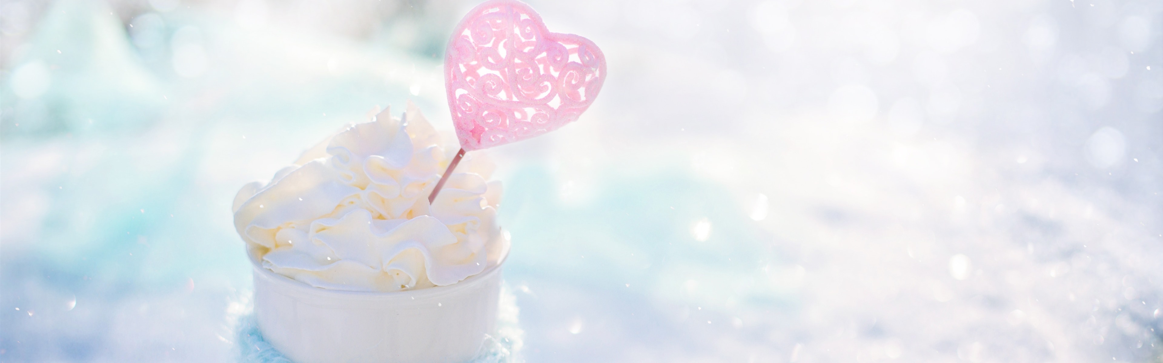 Ice Cream, Love Heart, Cup, Winter 1242x2688 IPhone 11 Pro XS Max Wallpaper, Background, Picture, Image