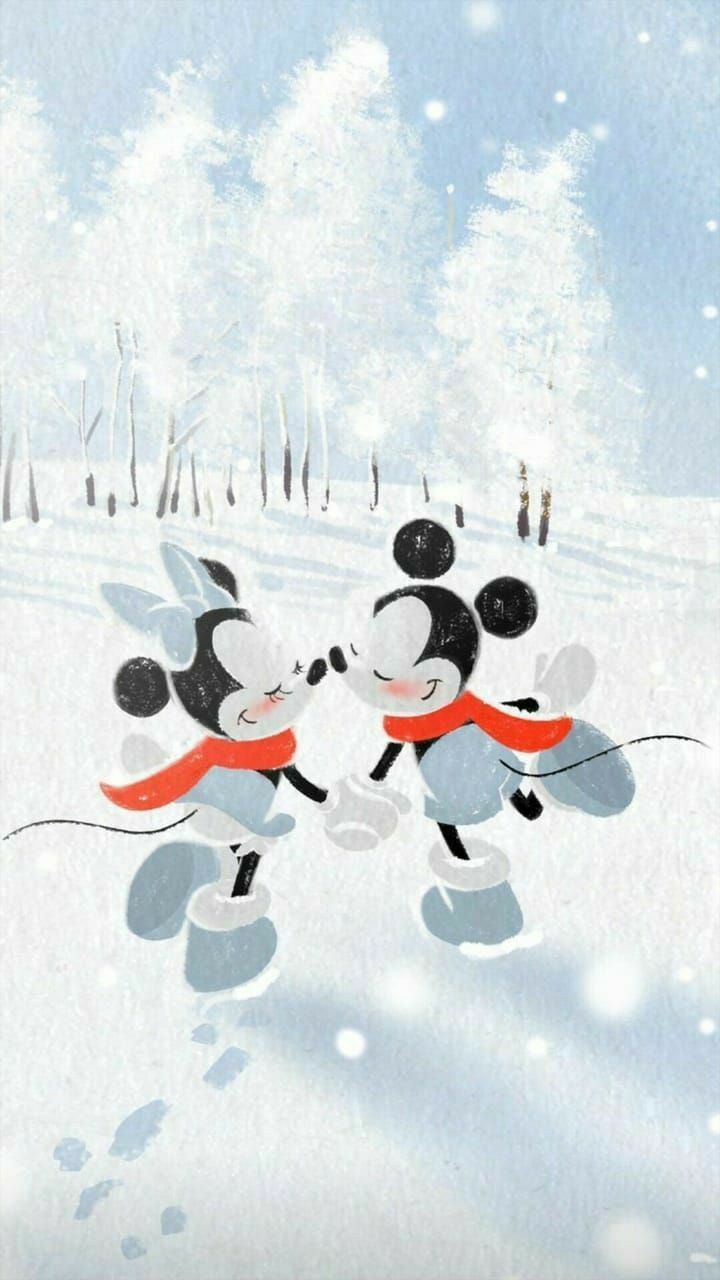 Mickey Mouse Winter Wallpaper