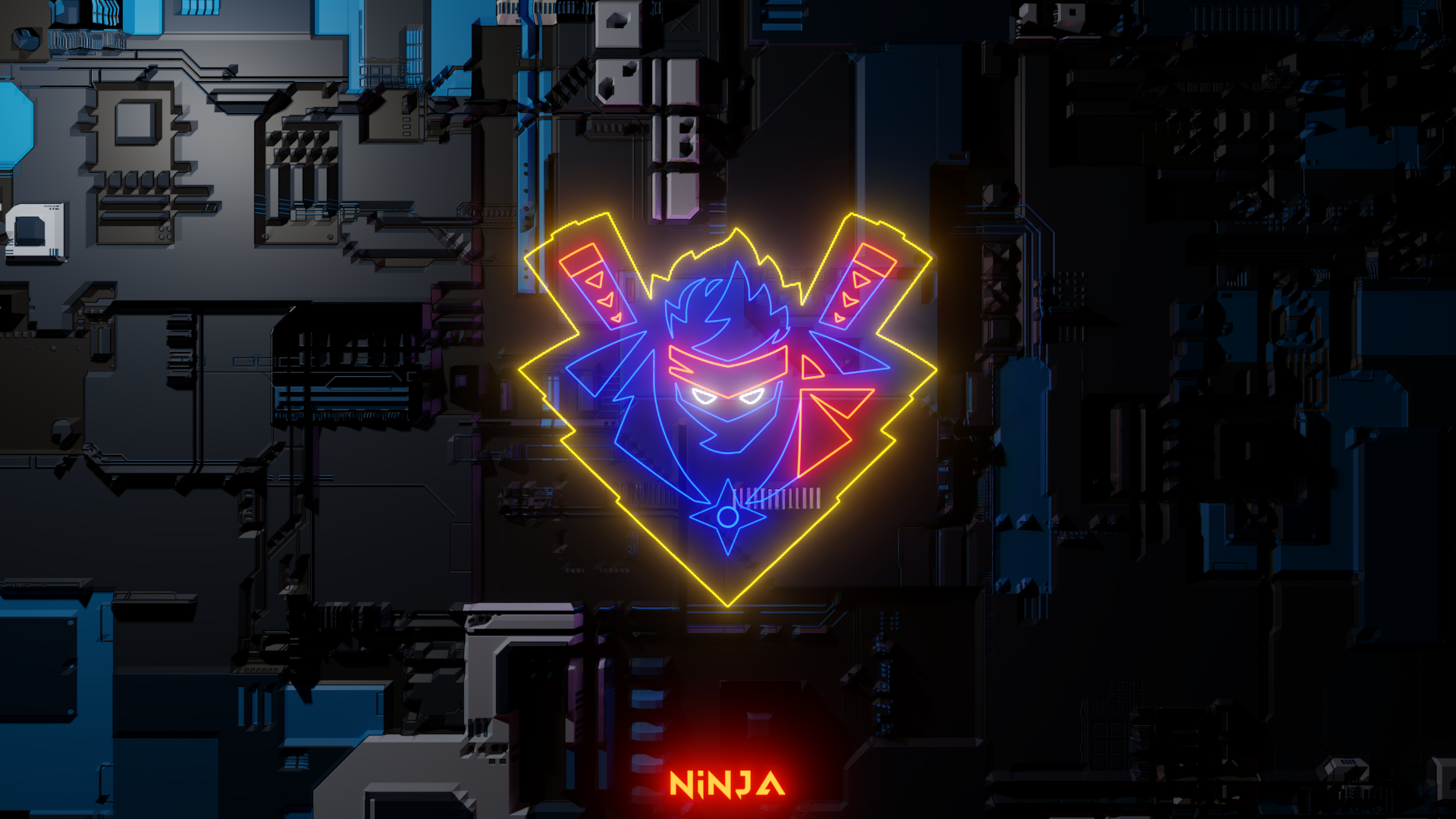 Neon Ninja HD Wallpaper