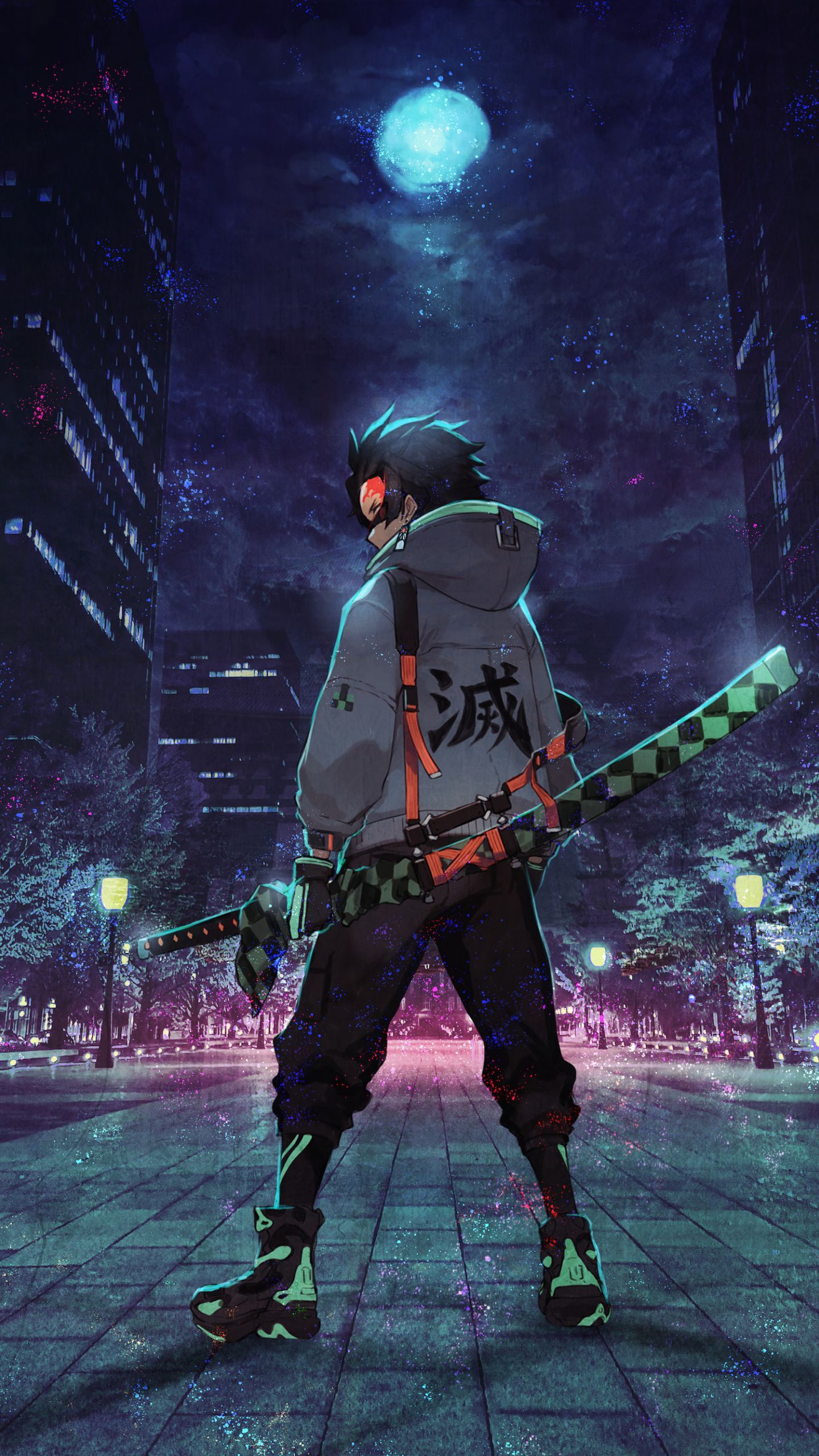 Free download 14402560 Urban ninja anime art wallpaper rangekon [1440x2560] for your Desktop, Mobile & Tablet. Explore Wallpaper Anime. Anime Background, Anime Background, Background Anime