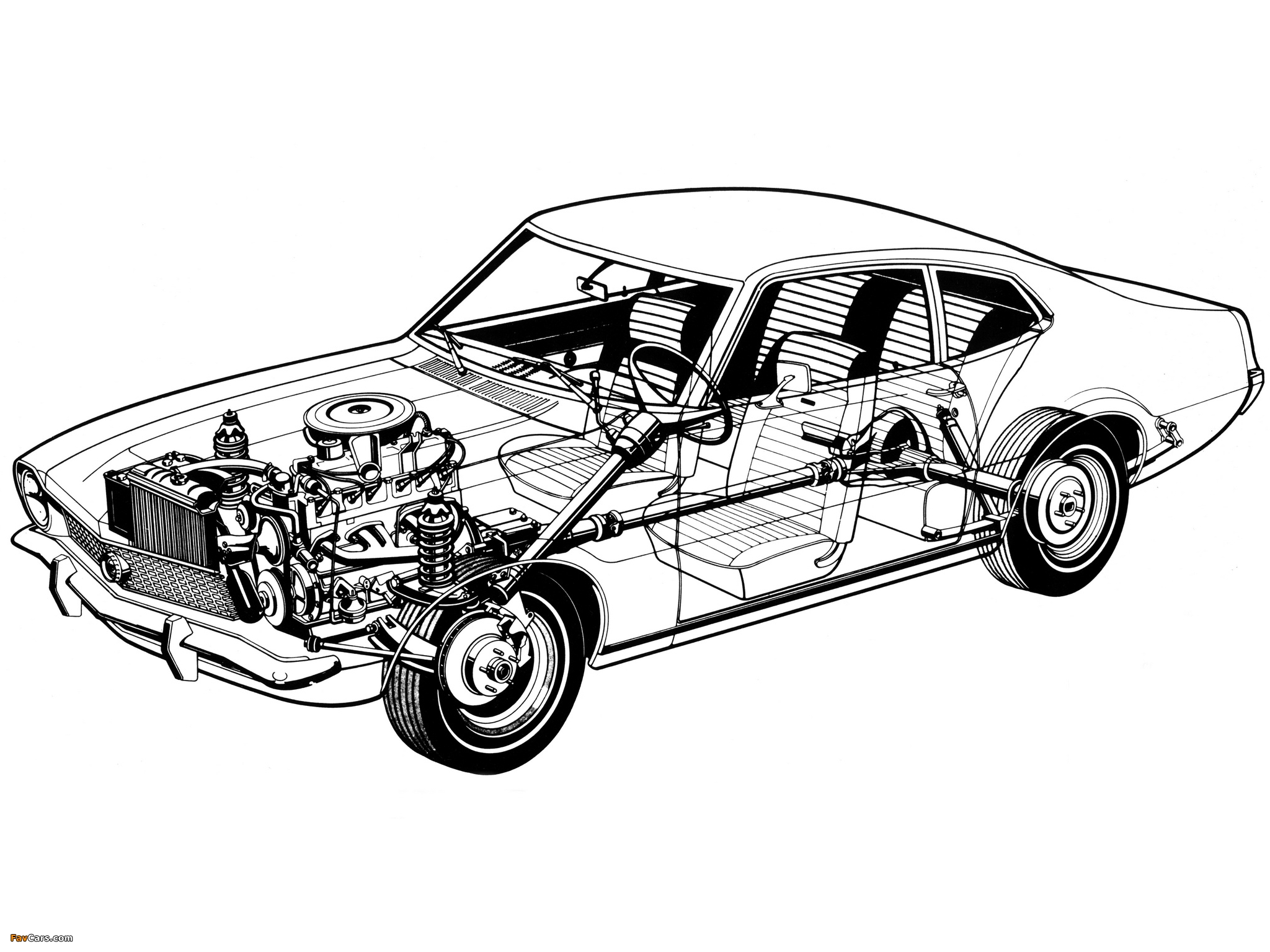 Ford Maverick BR Spec 1973–79 Wallpaper (2048x1536)