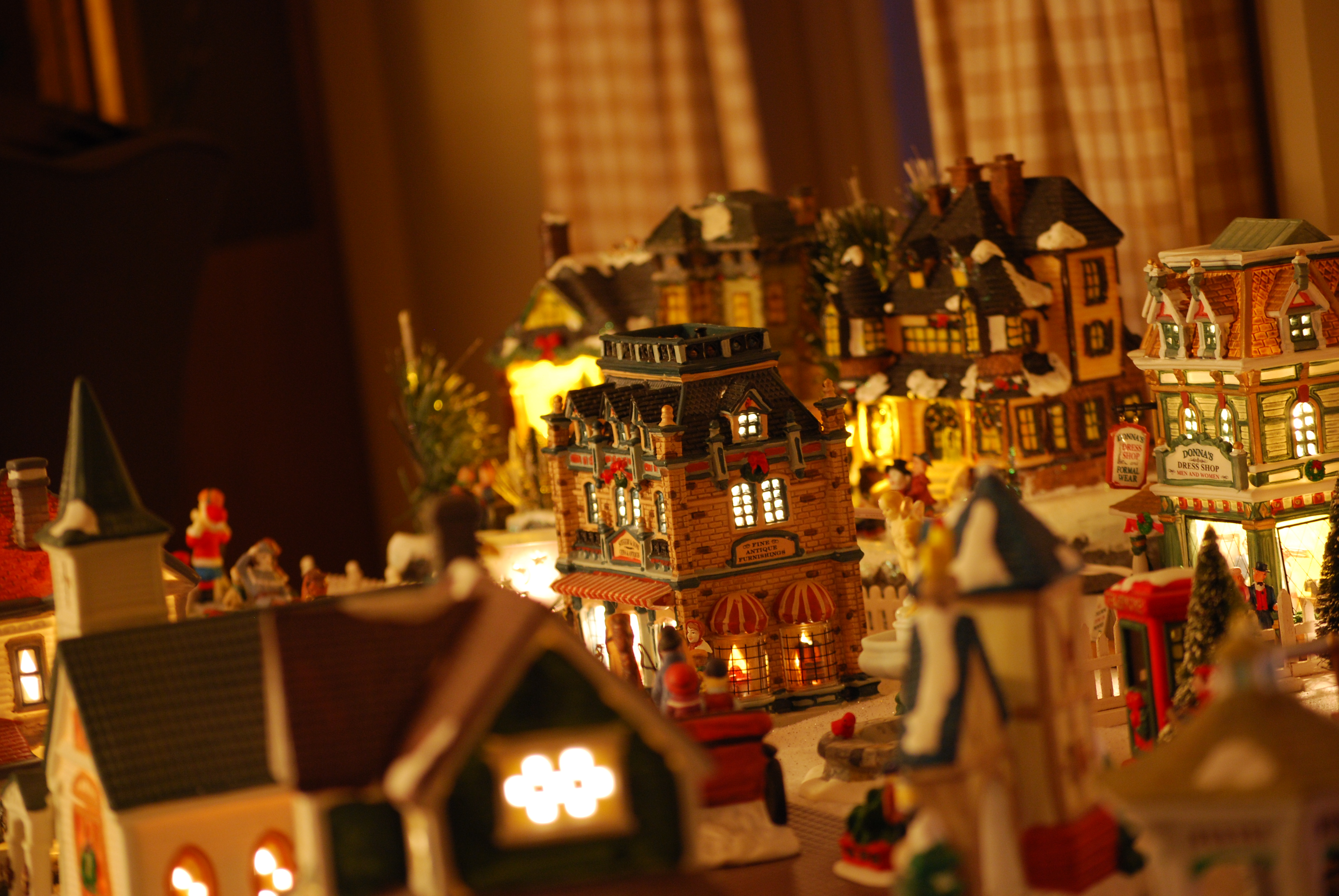 Decorative Christmas village