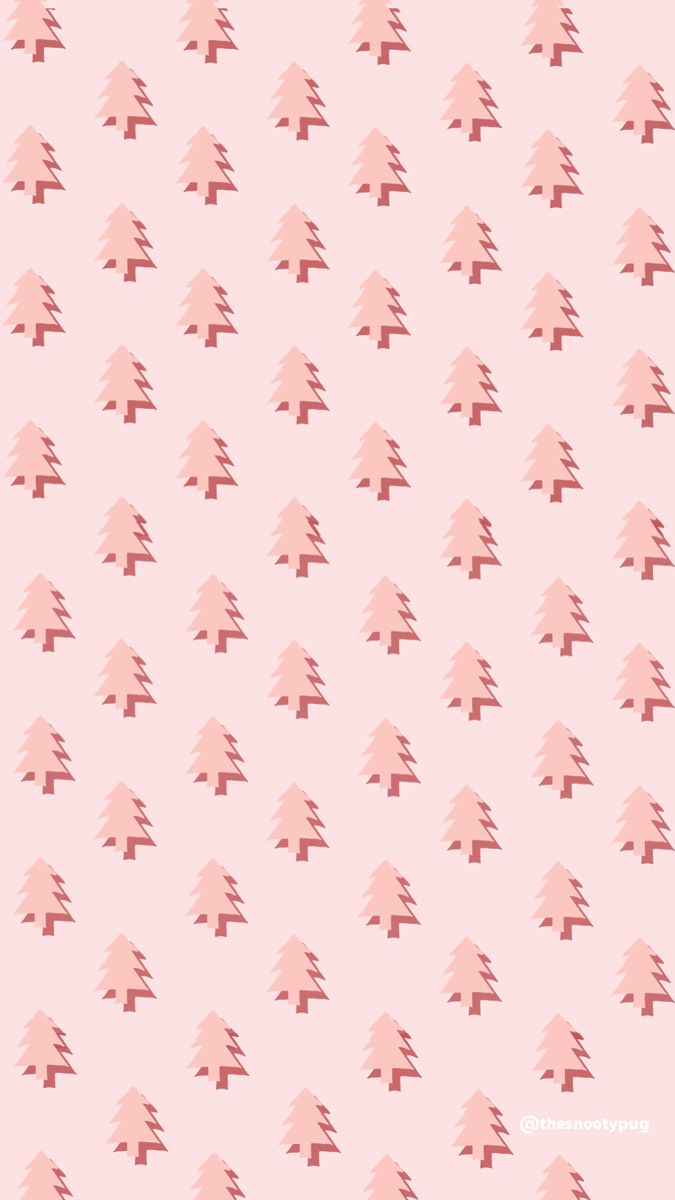 Pink Christmas Aesthetic Wallpaper