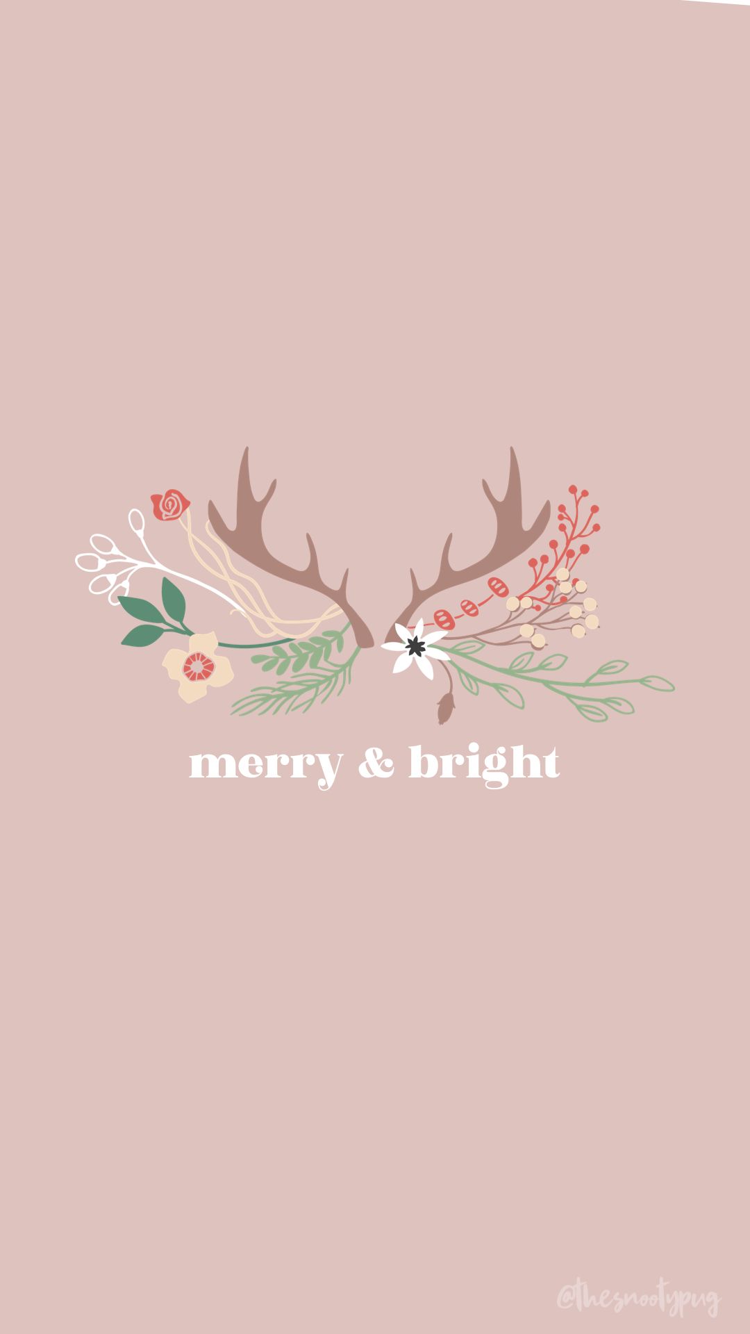 Pink trendy Christmas wallpaper background. ลายเส้นดูเดิ้ล, การ์ดคริสต์มาส, คริสต์มาส