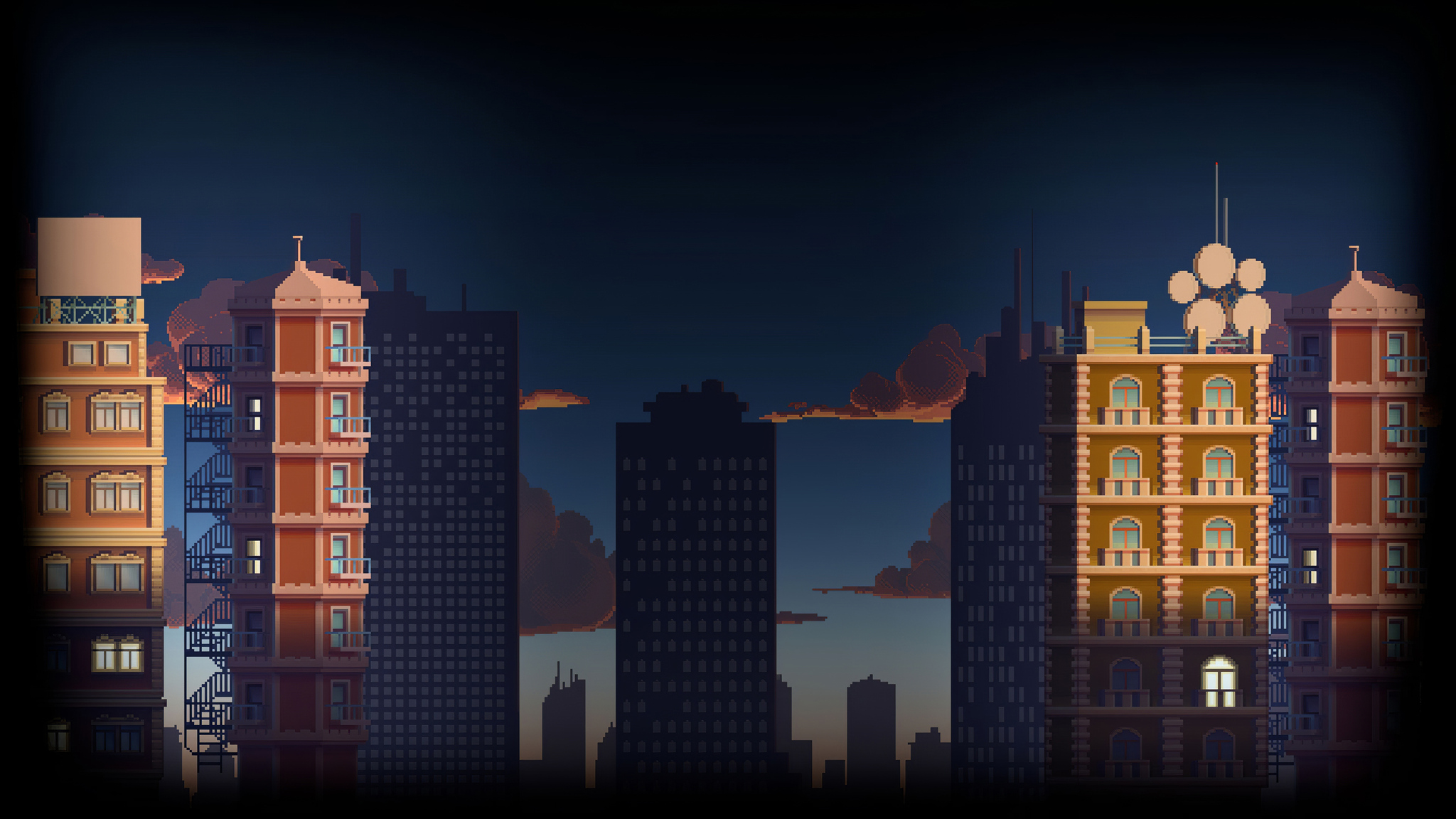 City Buildings Pixel Art 4k 2048x1152 Resolution HD 4k Wallpaper, Image, Background, Photo and Picture