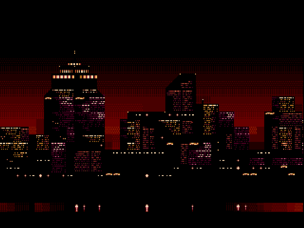 City Pixel Art Wallpaper