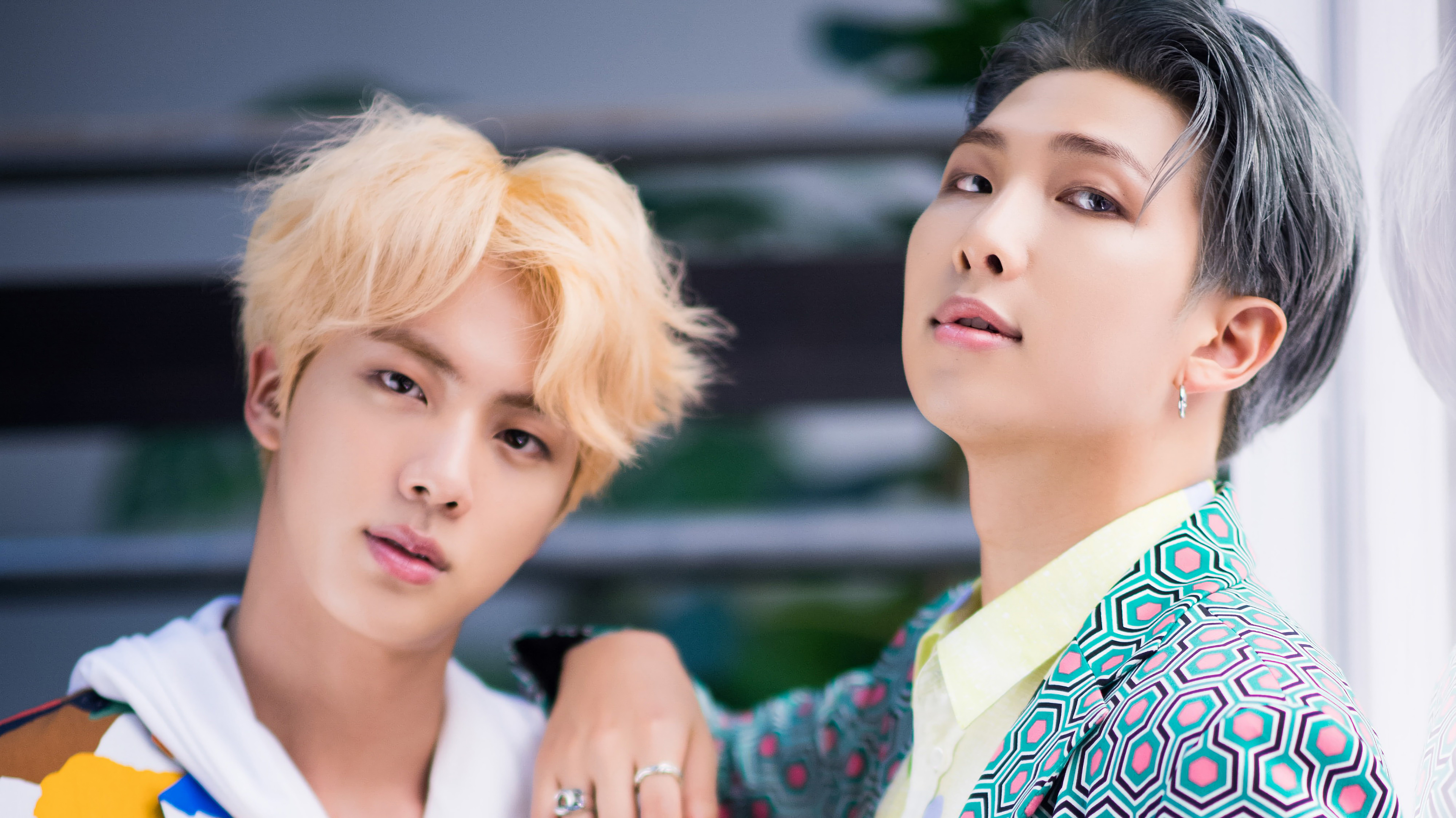 Jin and Rap Monster BTS IDOL Bangtan Boys 4K