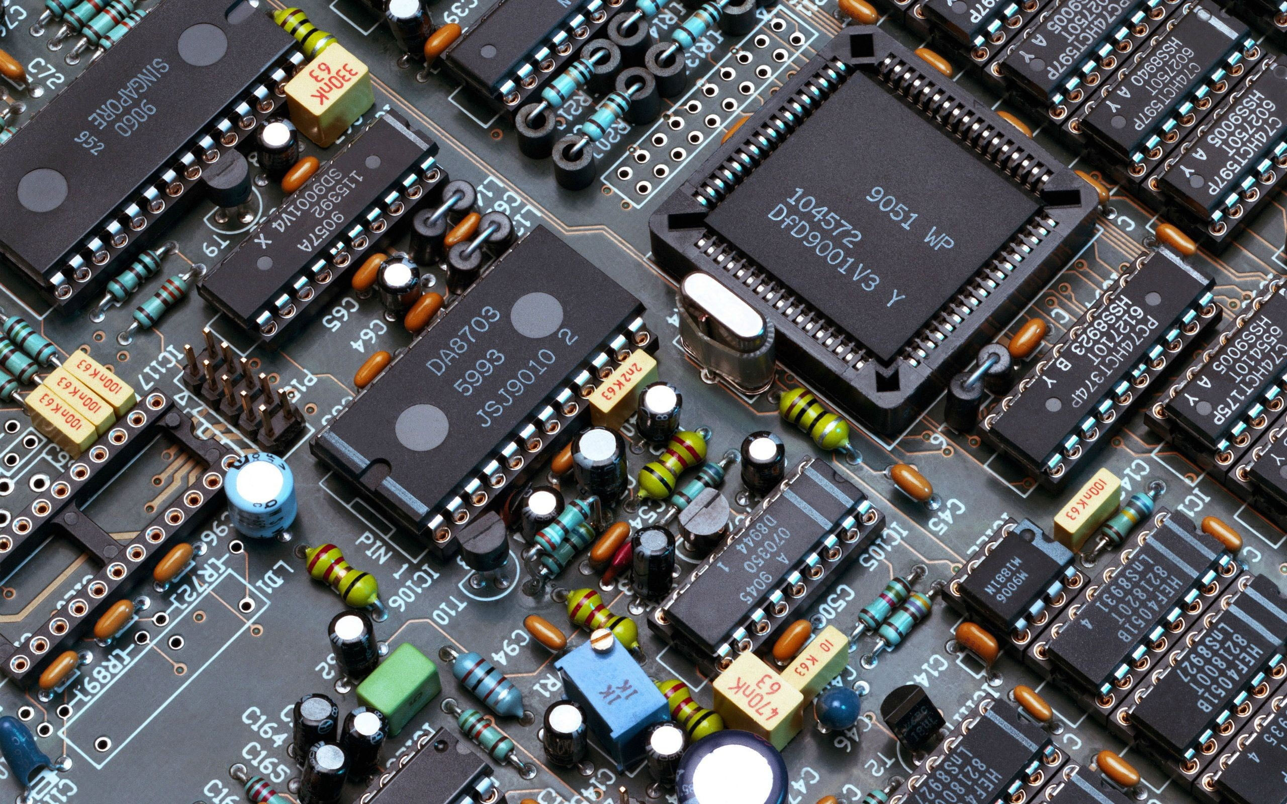 Black circuit board wallpaper, technology, circuit boards, PCB, computer chip • Wallpaper For You HD Wallpaper For Desktop & Mobile