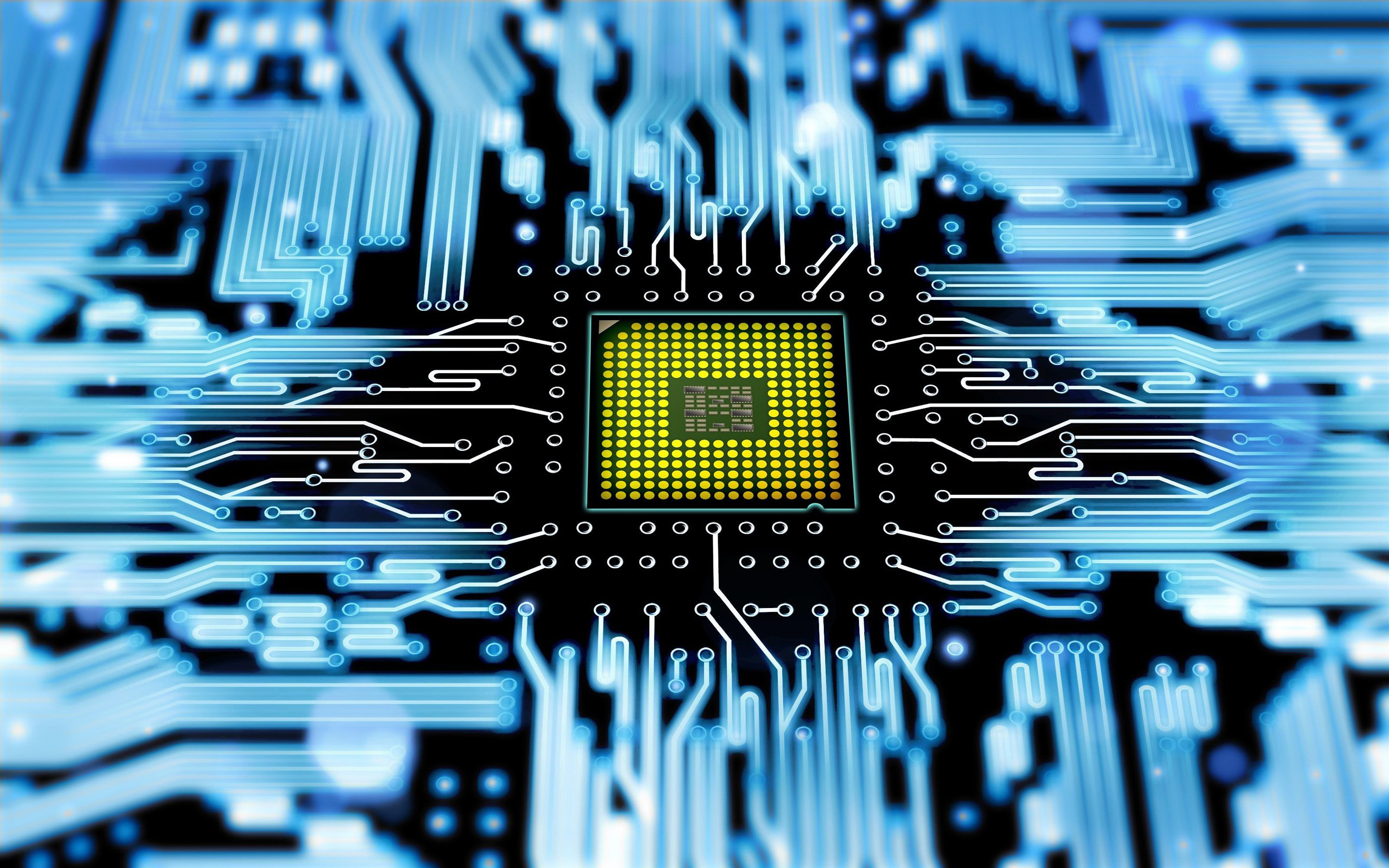 Download Wallpaper Computer Chip, 4k, Macro, PCB, Microcircuit, Microchip, Green Chip, Close Up, Chip, Motherboard For Desktop With Resolution 2880x1800. High Quality HD Picture Wallpaper