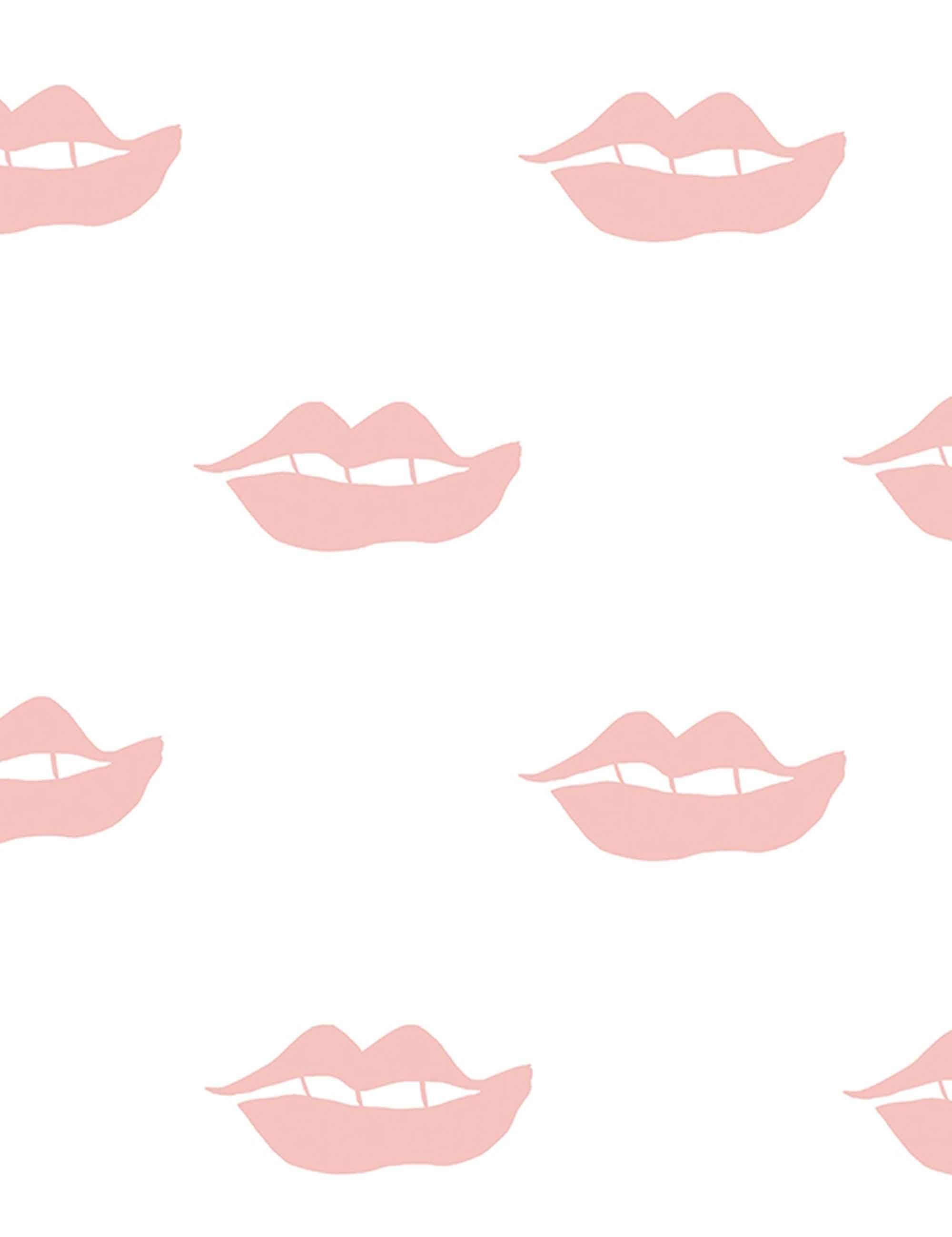 Lips Wallpaper by Clare V. Lip wallpaper, Wallpaper, Wallpaper roll
