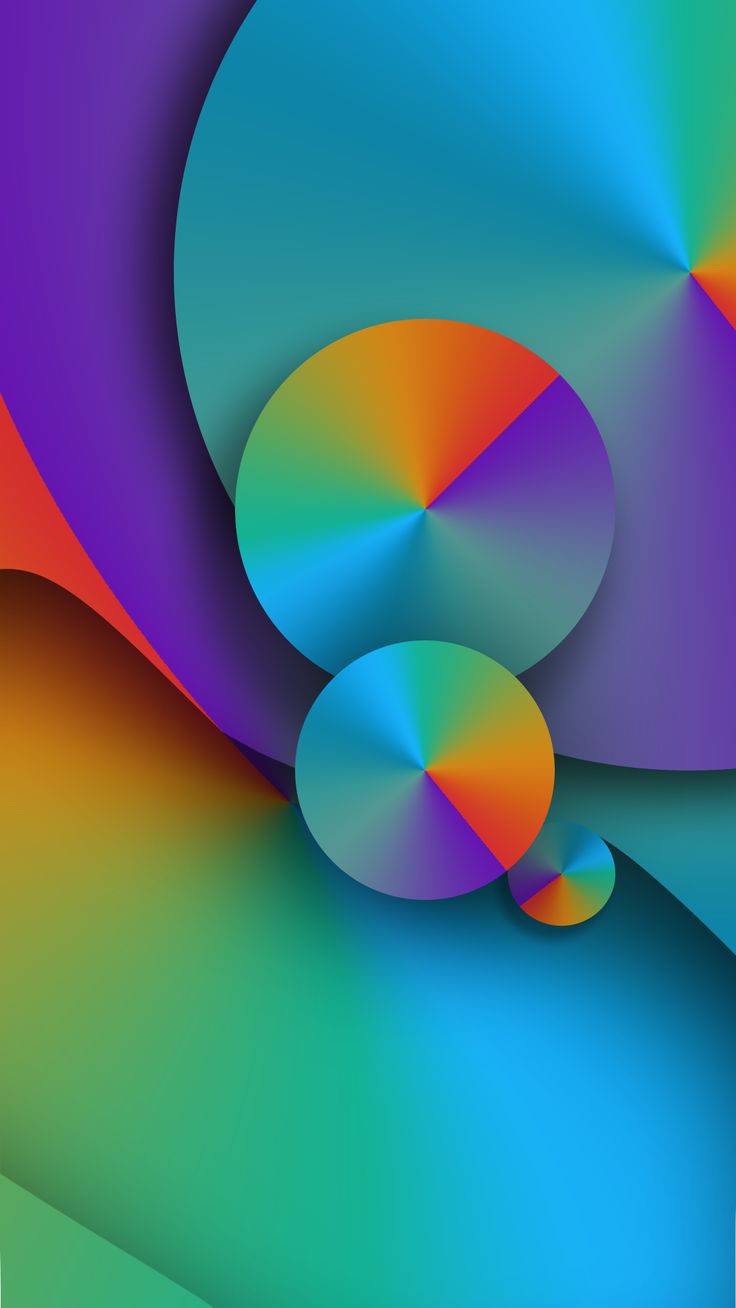 Colorful Circle Abstract Wallpaper. Abstract, Abstract wallpaper, Neon wallpaper