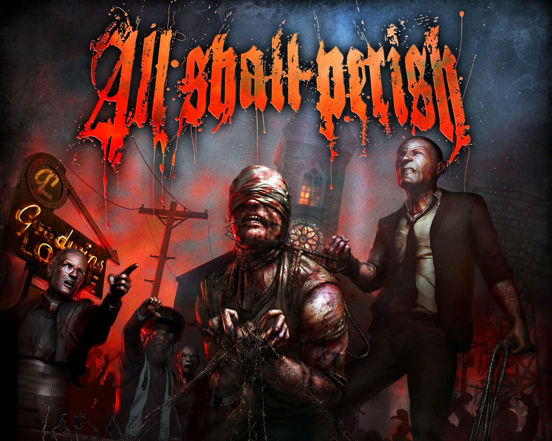 all, Shall, Perish, Deathcore, Heavy, Metal, 1asp, Dark, Evil, Poster Wallpaper HD / Desktop and Mobile Background