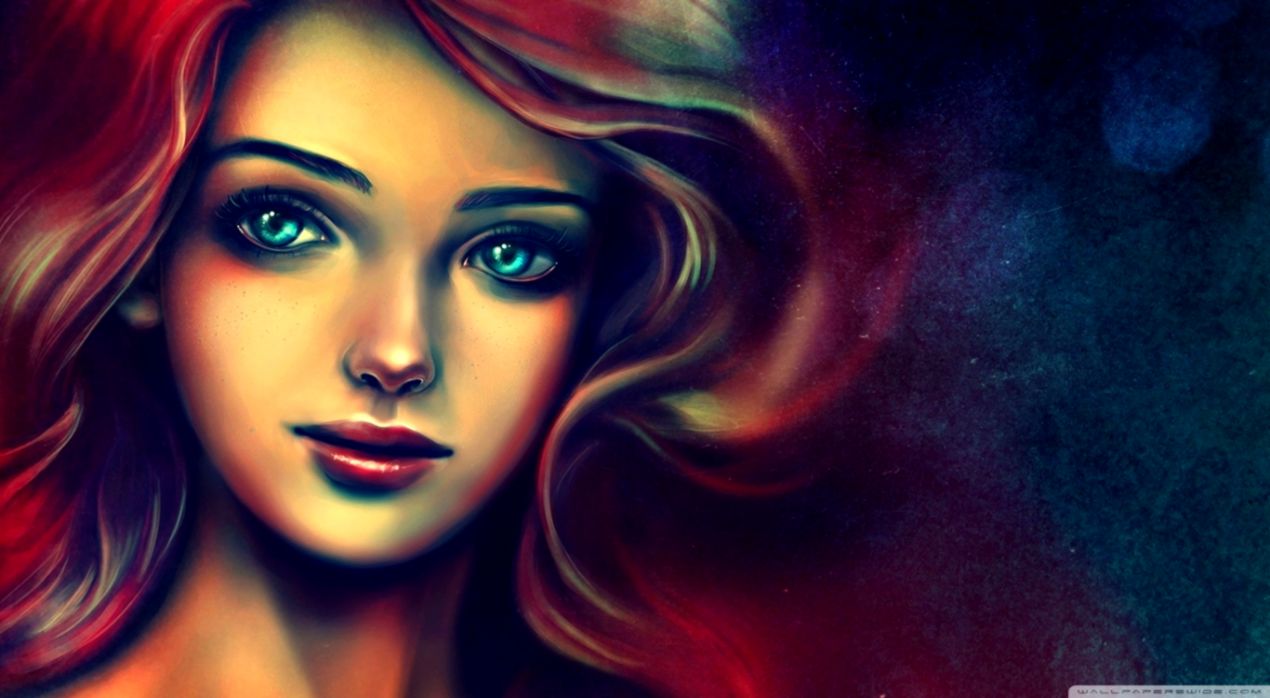 Portrait Of A Beautiful Woman Painting ❤ 4k HD Desktop Paintings Of Girls