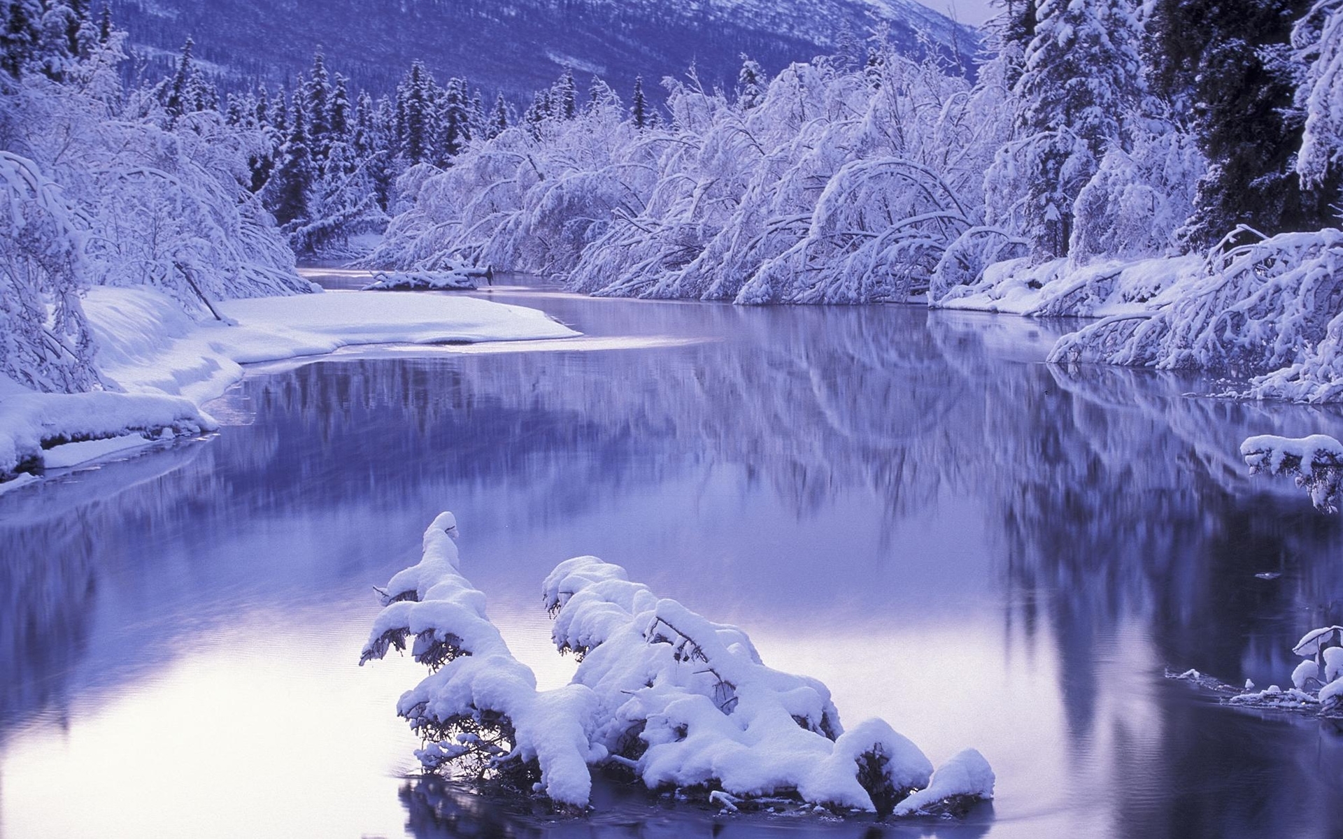 Snow River Picture