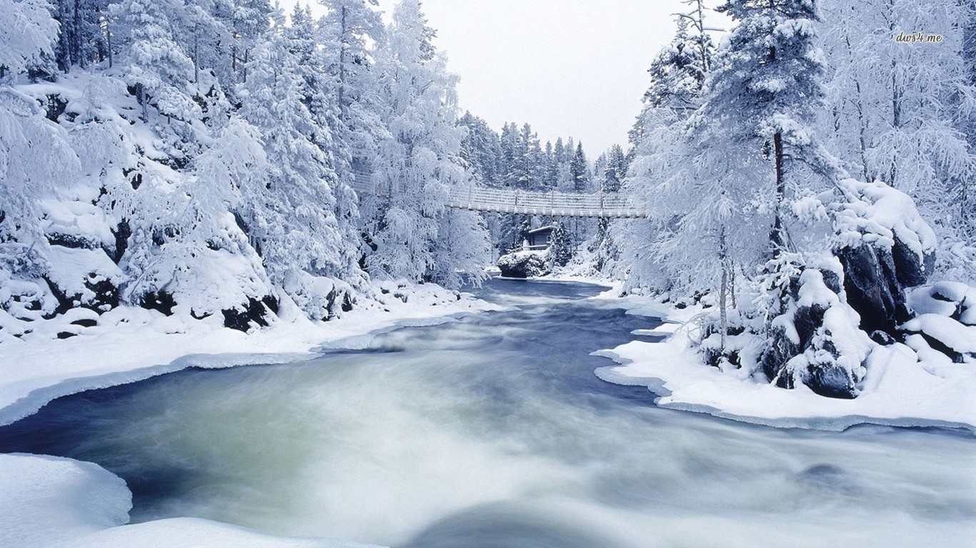 Free download Snowy forest river wallpaper Nature wallpaper 13326 [1366x768] for your Desktop, Mobile & Tablet. Explore Snowy Wallpaper. Winter And Wallpaper, Snow Picture Wallpaper, Winter Wallpaper For Desktop