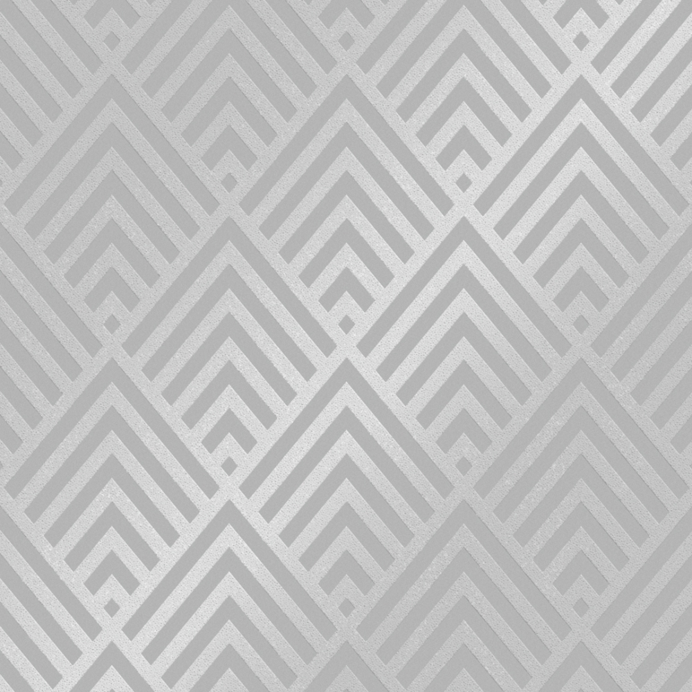 Henderson Interiors Shard Glitter Geometric Wallpaper Grey, Silver from I Love Wallpaper UK