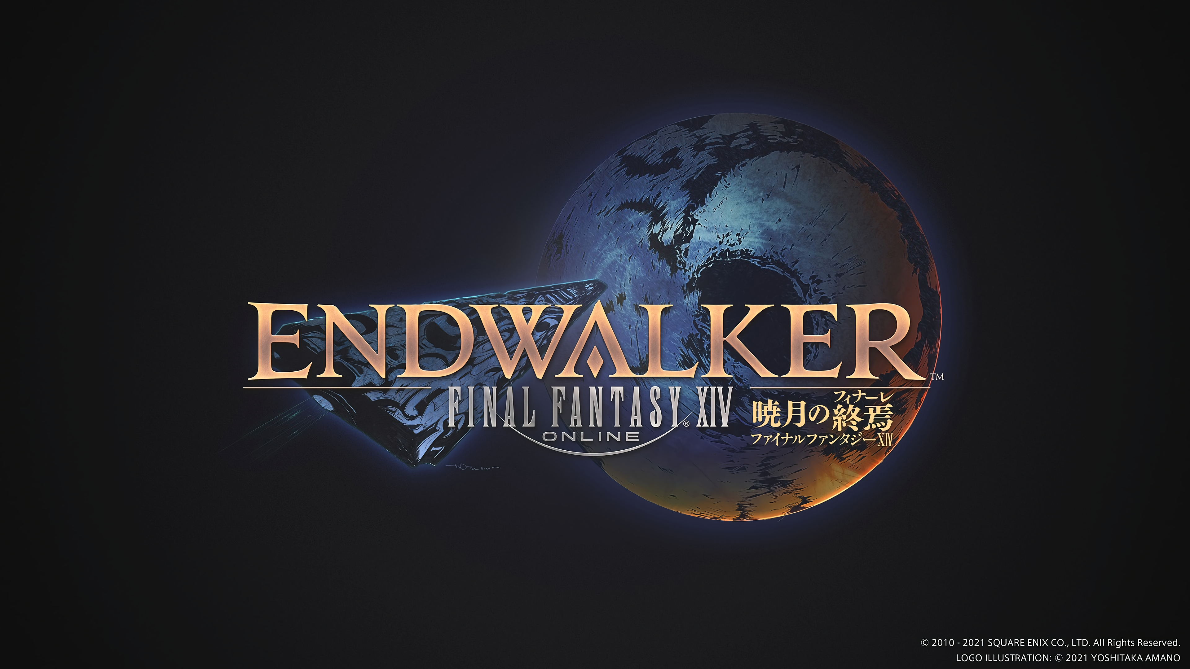 Final Fantasy XIV: Endwalker 4K (3840x2160) Logo Artwork Wallpaper
