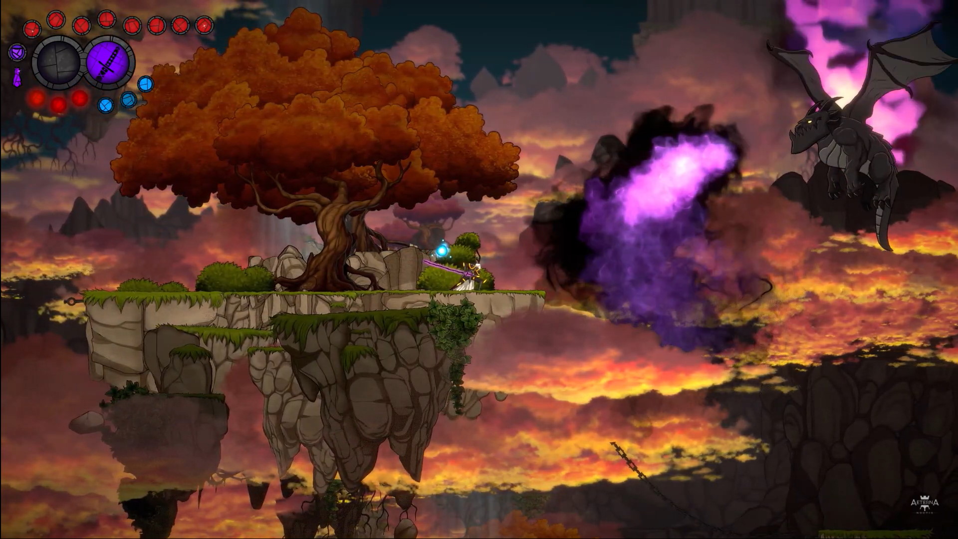 2D Hand Drawn Metroidvania Aeterna Noctis Reveals Weapon Teaser