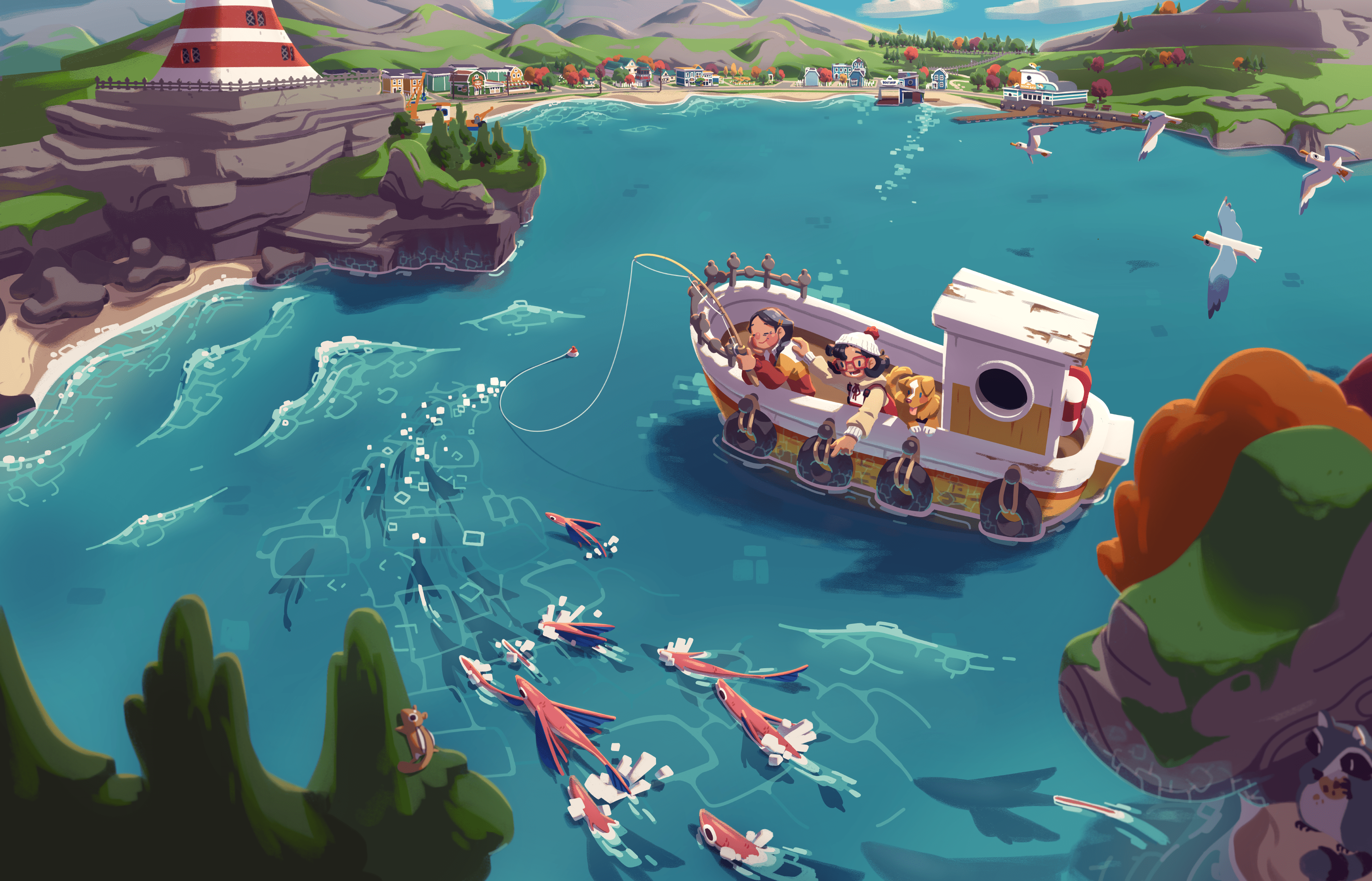 Moonglow Bay includes pronouns, nostalgia, and a cutesy LGBT friendly town