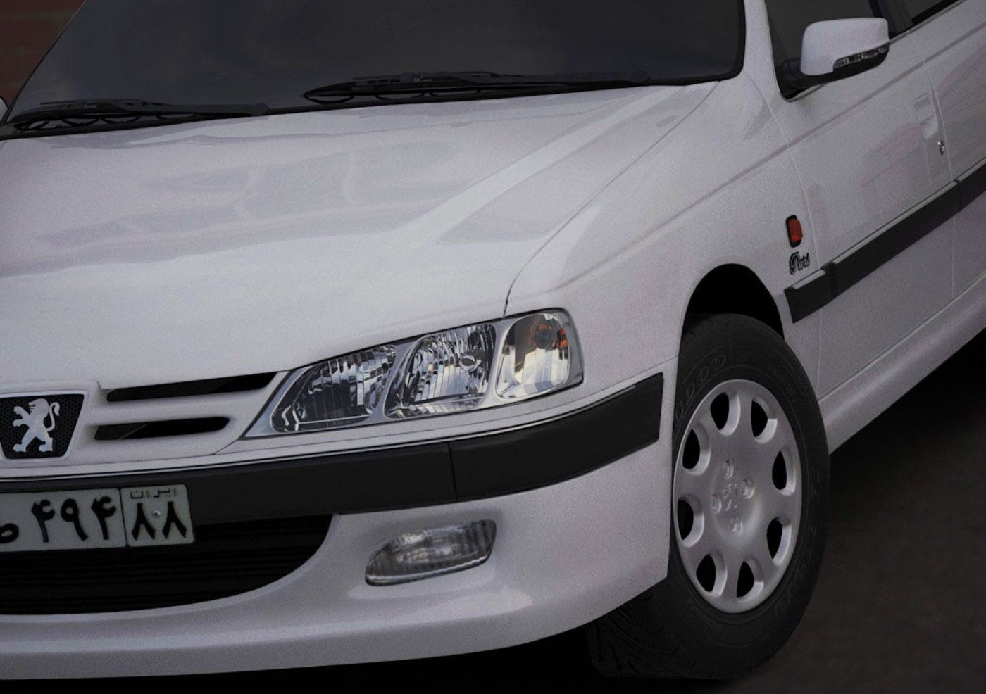 Peugeot Pars 3D model. Galleries. Card model, Peugeot, Model gallery