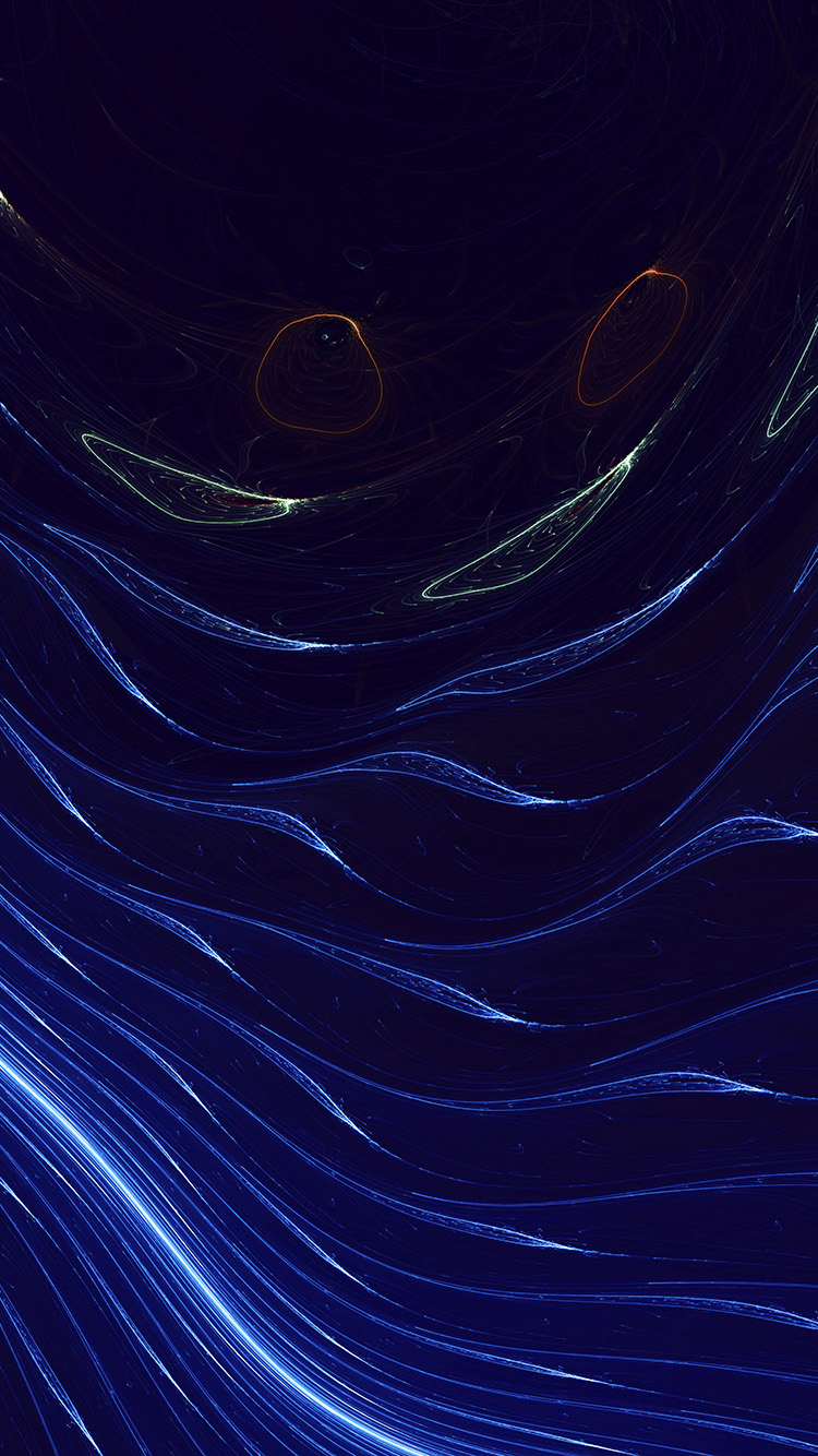 iPhone X wallpaper. space line curve blue pattern dark