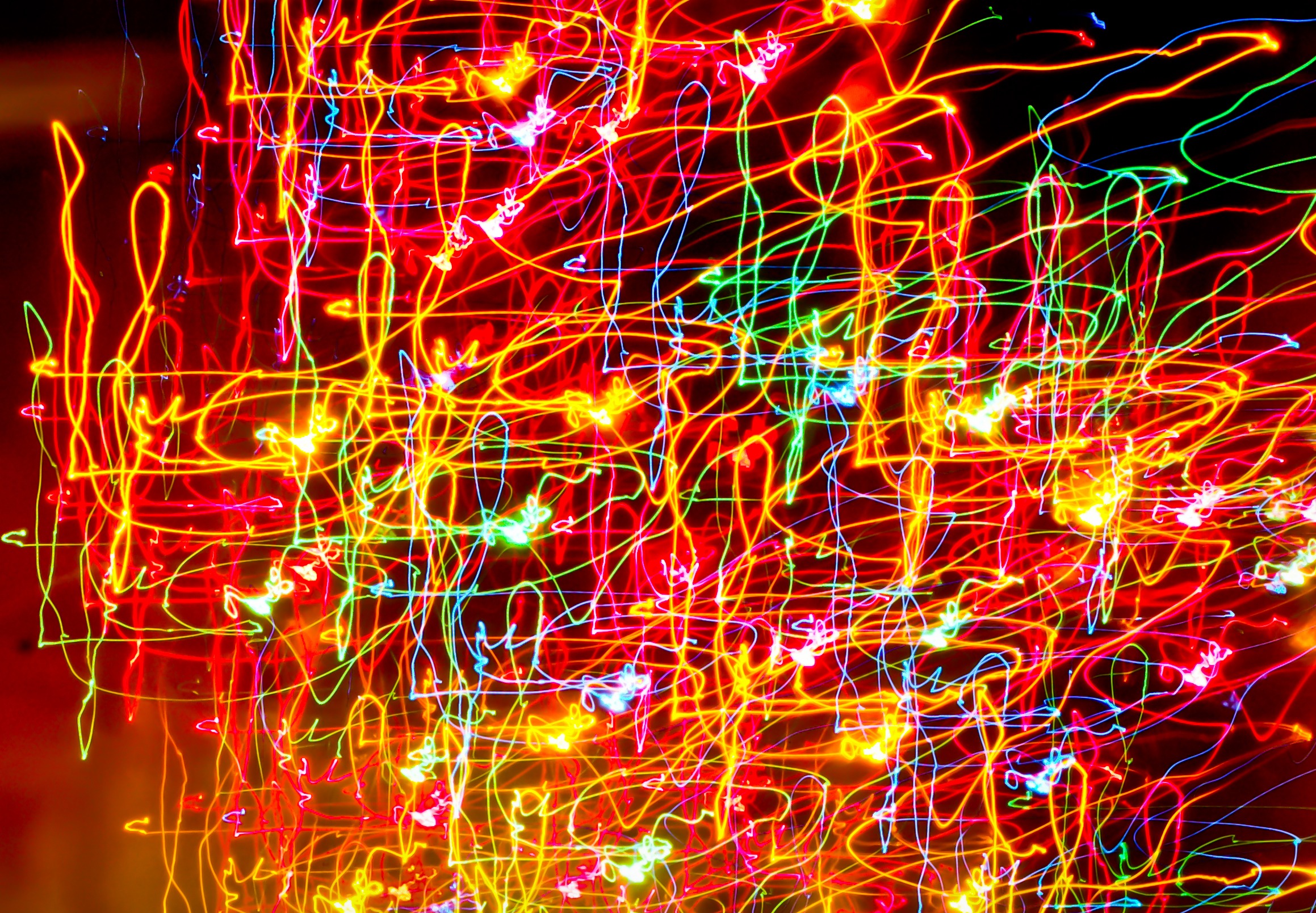 Free Image, abstract, night, texture, colorful, neon, font, lines, colors, illustration, wallpaper, organ, swirls, light trails, christmas lights, psychedelic art, longtime exposure 2318x1609