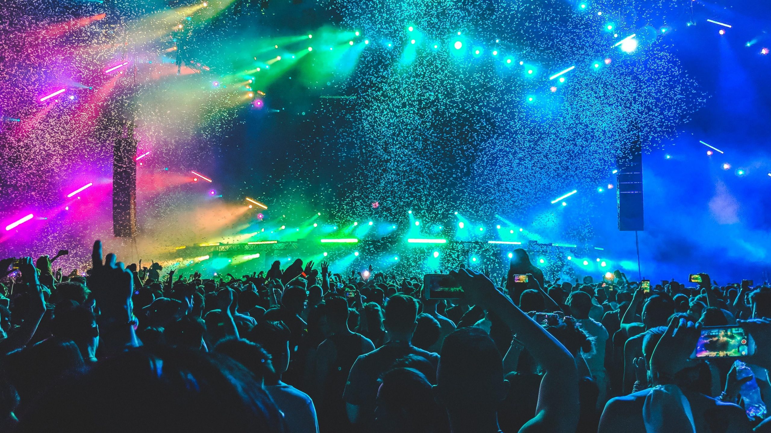 Life Wallpaper, Concert, Music, Party, Lights, People, Colors, Neon Lights • Wallpaper For You