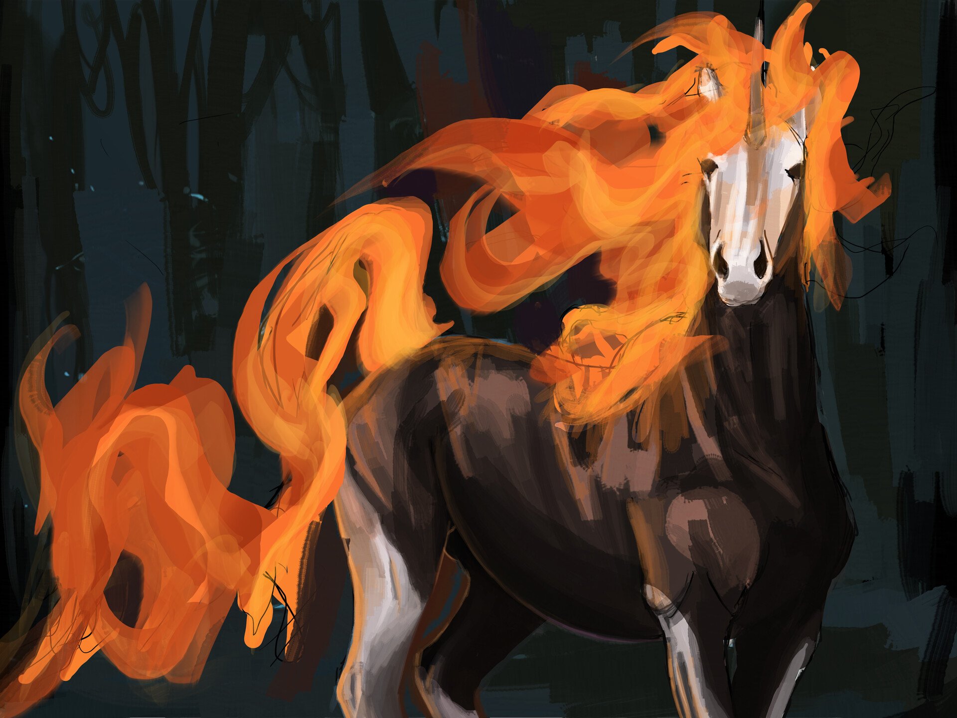 Fire Unicorn, Louise Goalby