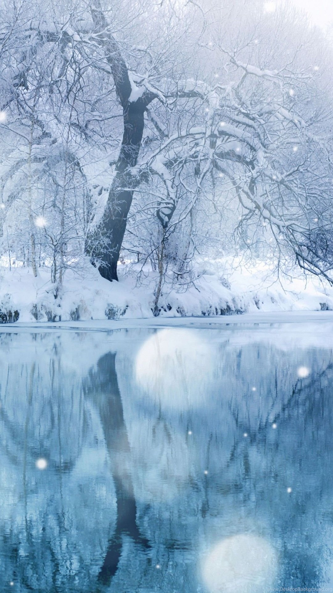 Winter Snowfall iPad Air Wallpaper Download Desktop Background
