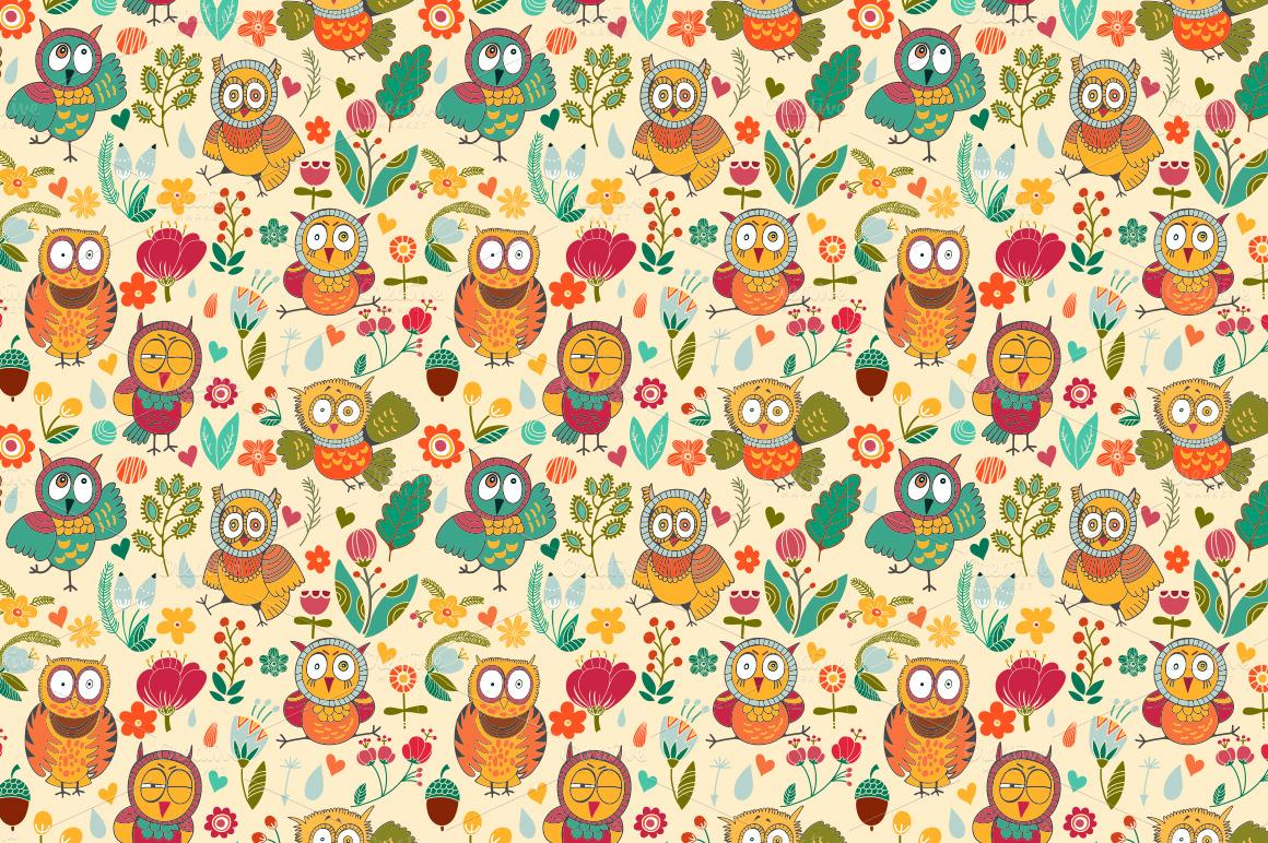 Autumn Owl Desktop Wallpaper