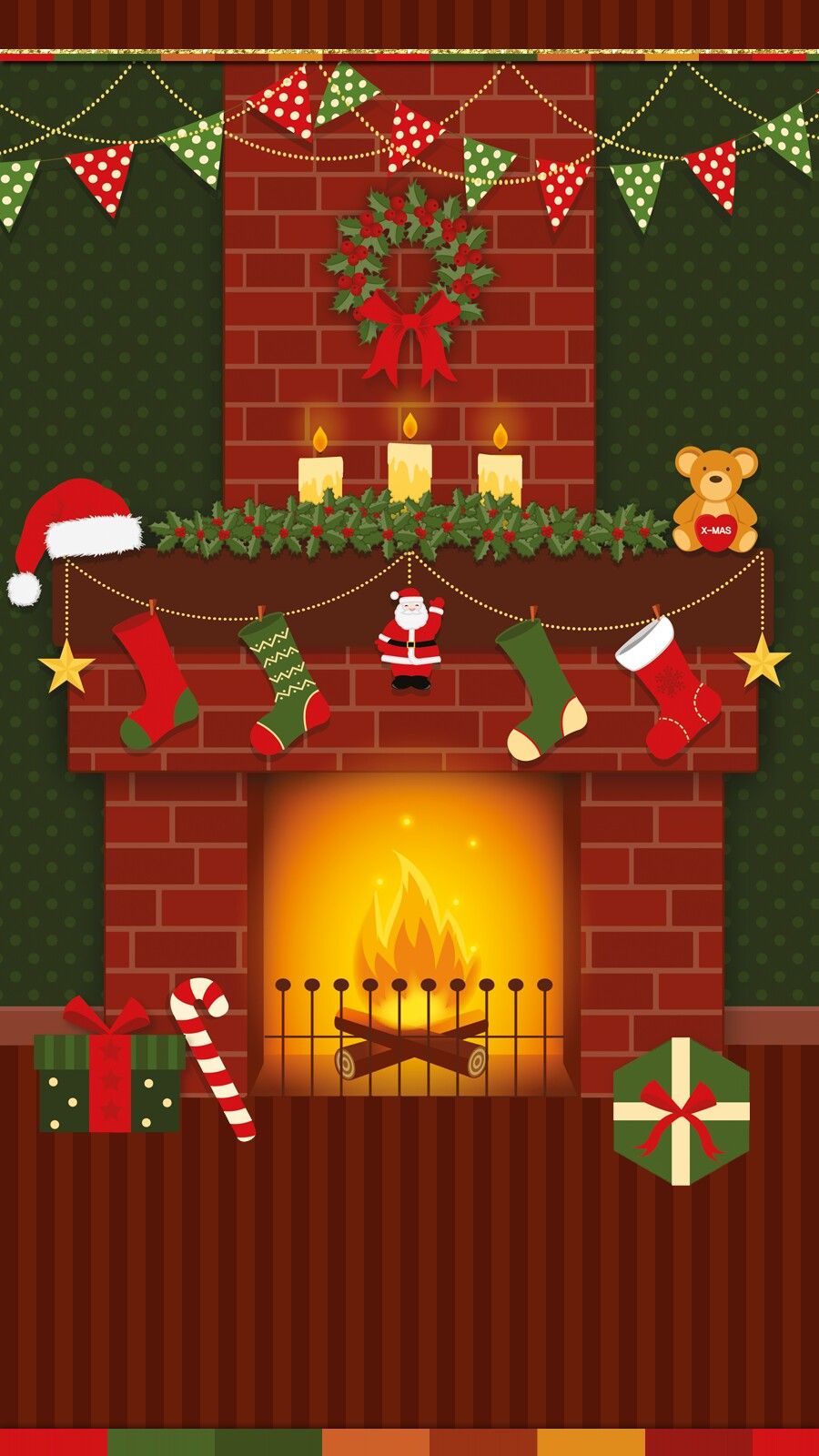 santa #claus #wallpaper #iphone #theme #happy_holiday. Christmas phone wallpaper, Cute christmas wallpaper, Christmas wallpaper