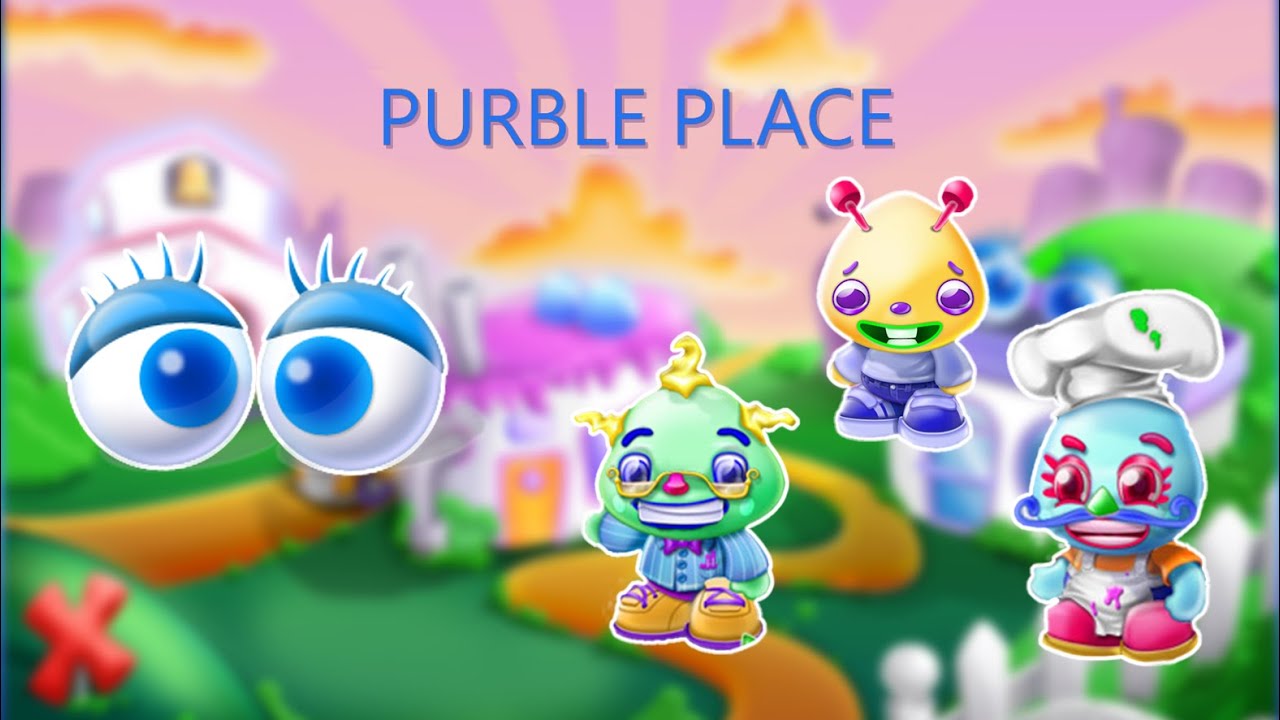 Purble place wallpaper cake - maxitaste