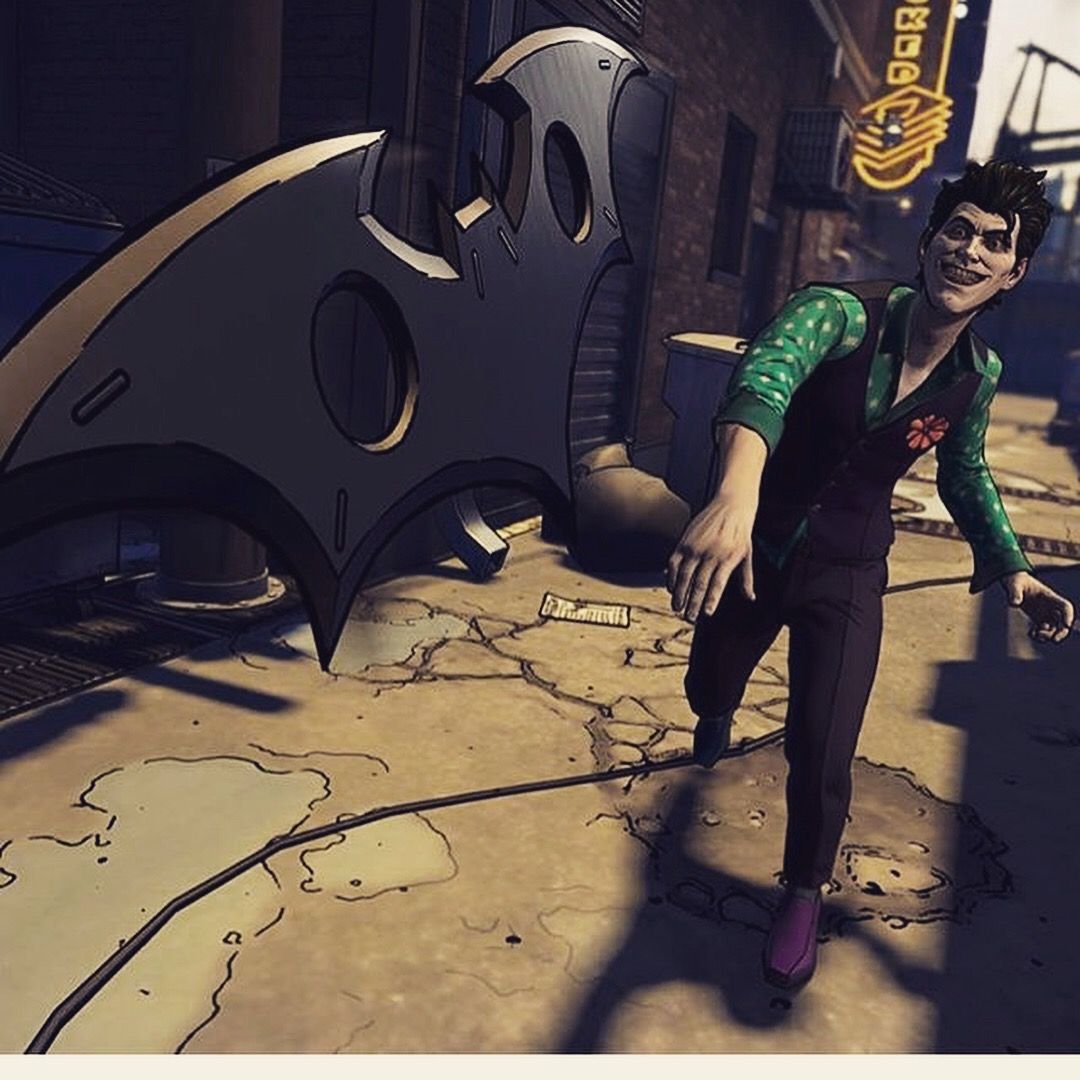 John Doe ( Joker ) from batman the enemy within trows batarang. Batman telltale, Joker comic, Joker art